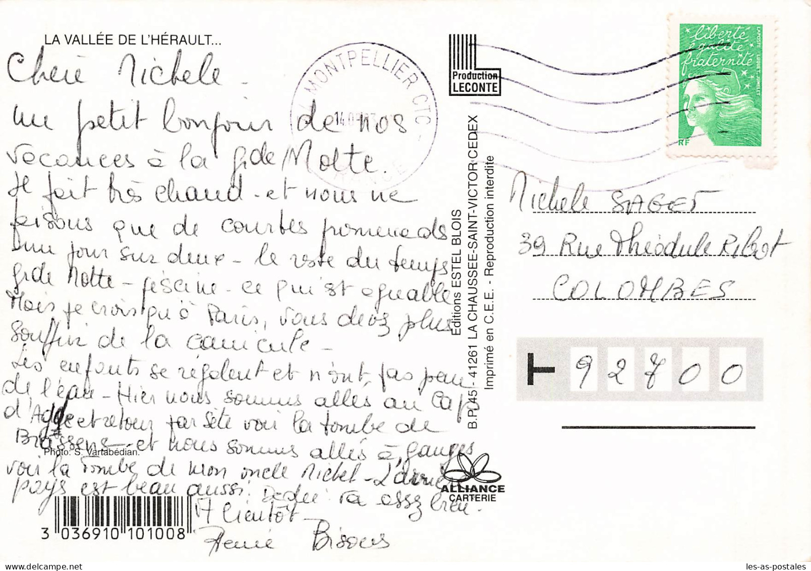 34 VALLEE DE L HERAULT - Sete (Cette)