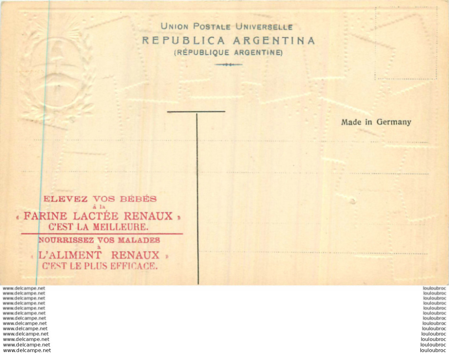 ARGENTINE CARTE TIMBRES - Argentinien