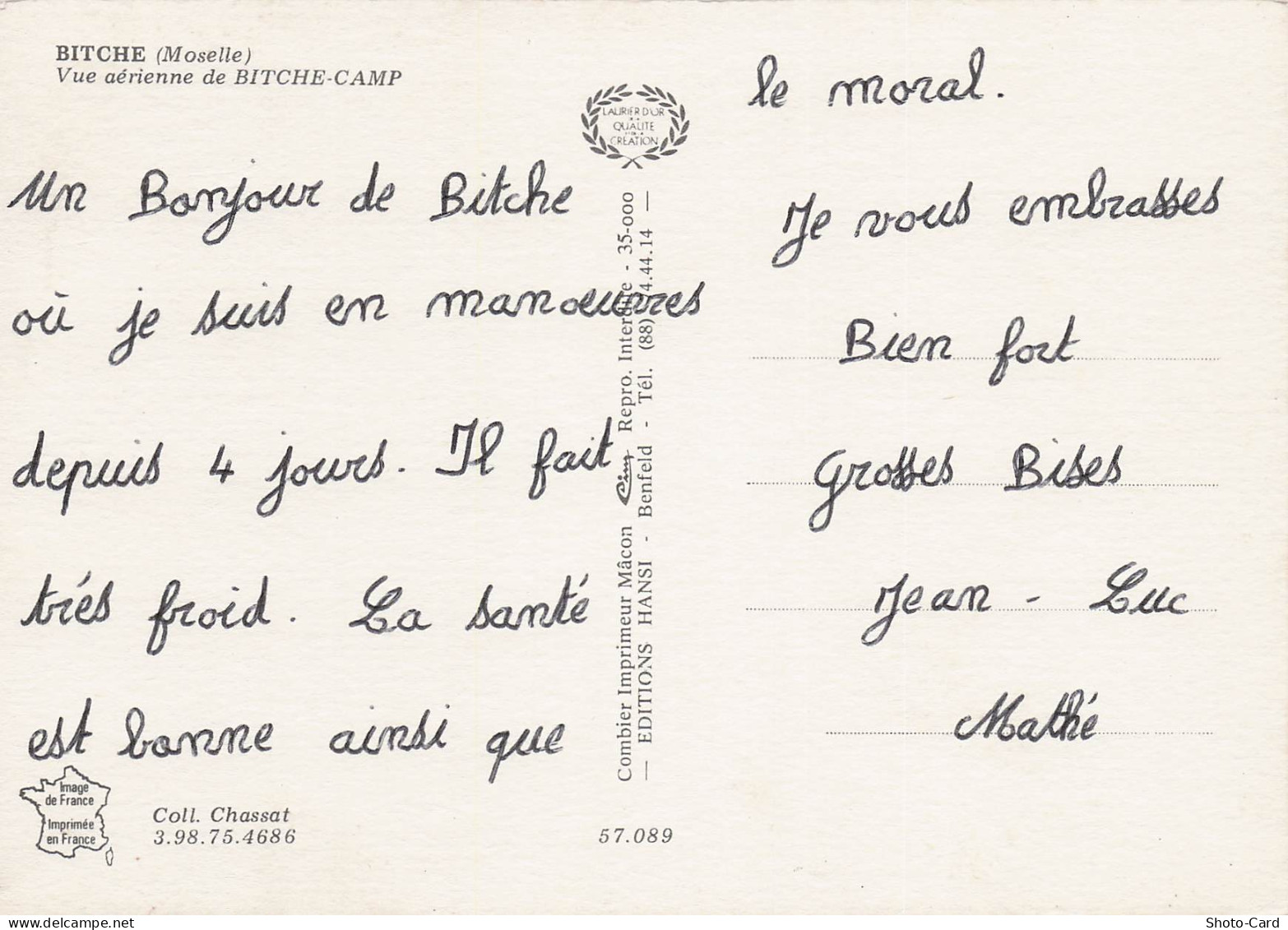 57 BITCHE CAMP DE BITCHE - Bitche