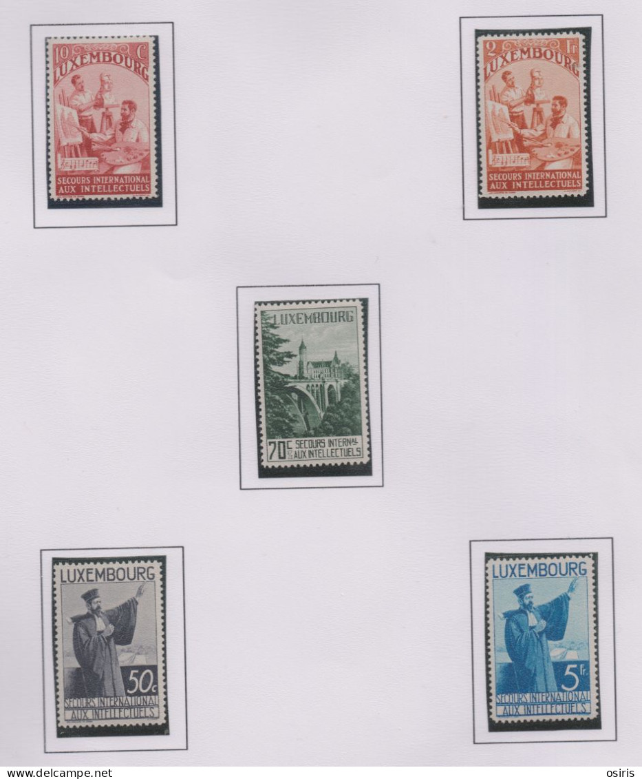Intellectuels 1938 Neufs Sans Charnière 259/273 - Unused Stamps