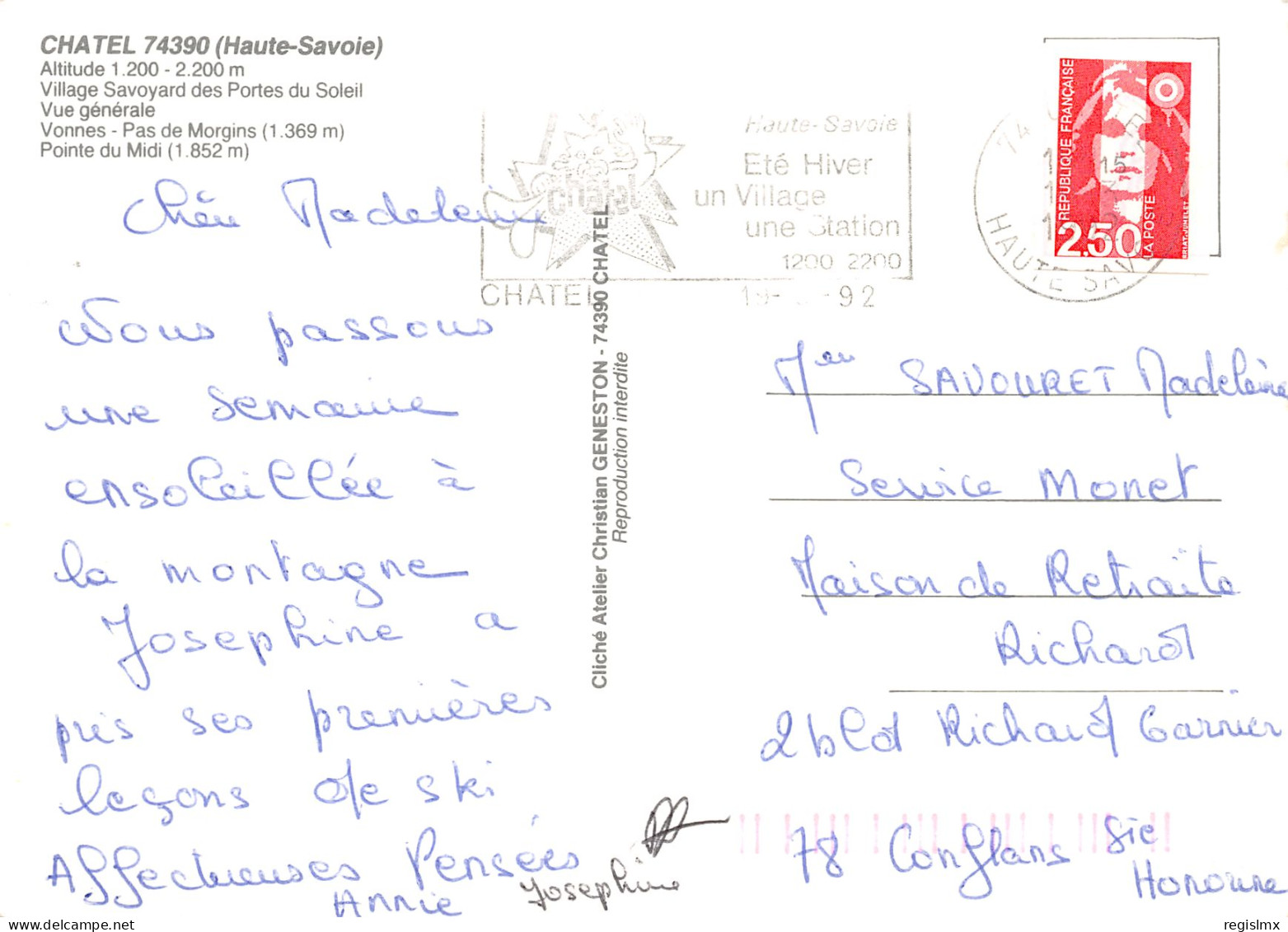 74-CHATEL-N°3372-B/0017 - Châtel