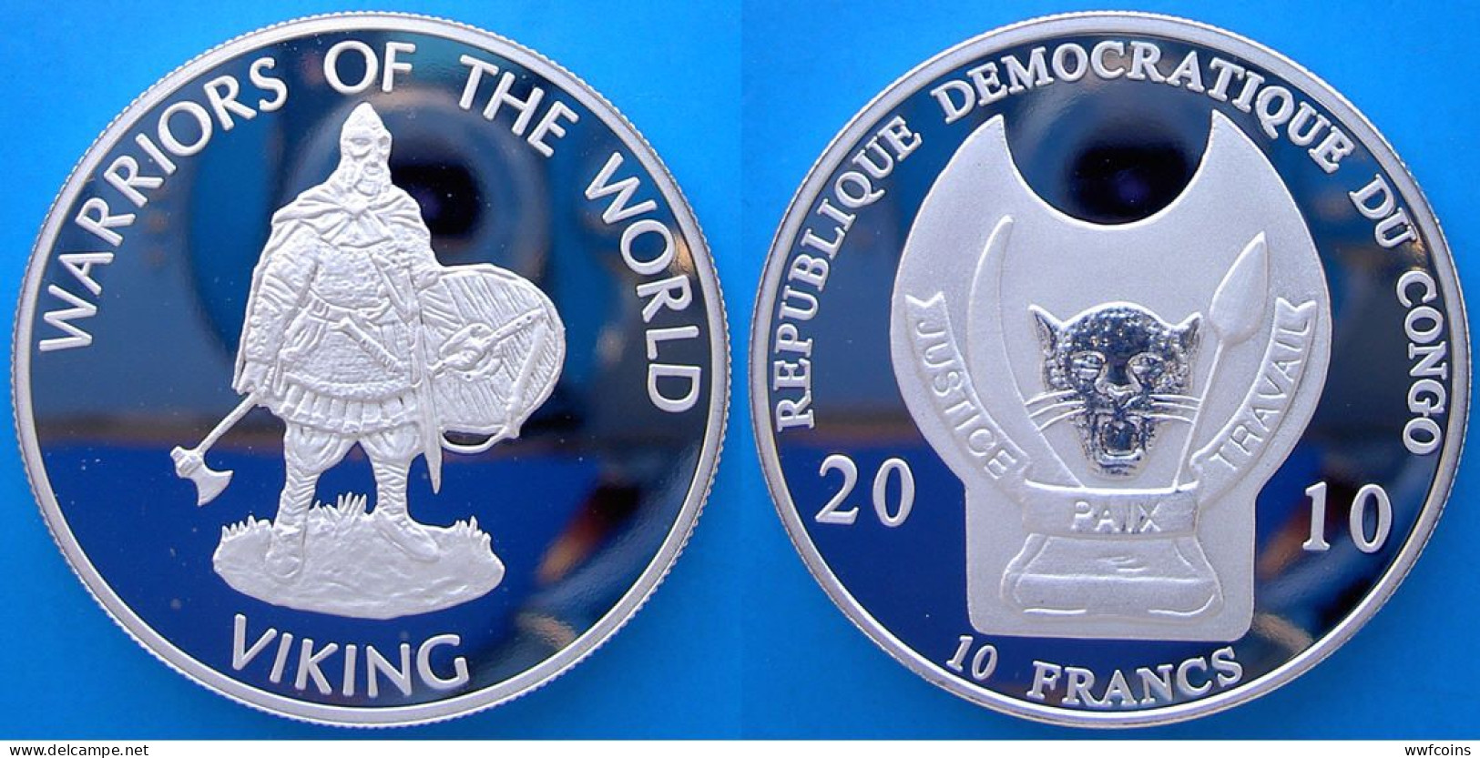 CONGO 12X10 F 2010 FROOF SILVER PLATED SERIE WARRIORS OF THE WORLD MINTAGE 1000 PCS WEIGHT 29,2gX12 UNC CONSERVAZINE FON