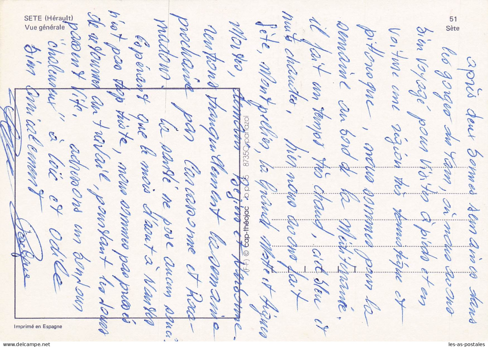 34 SETE VUE GENERALE - Sete (Cette)