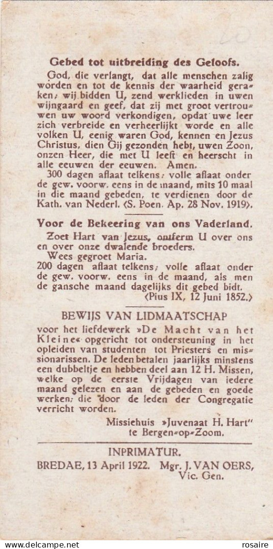 Oude Devotie Prent - Andachtsbilder