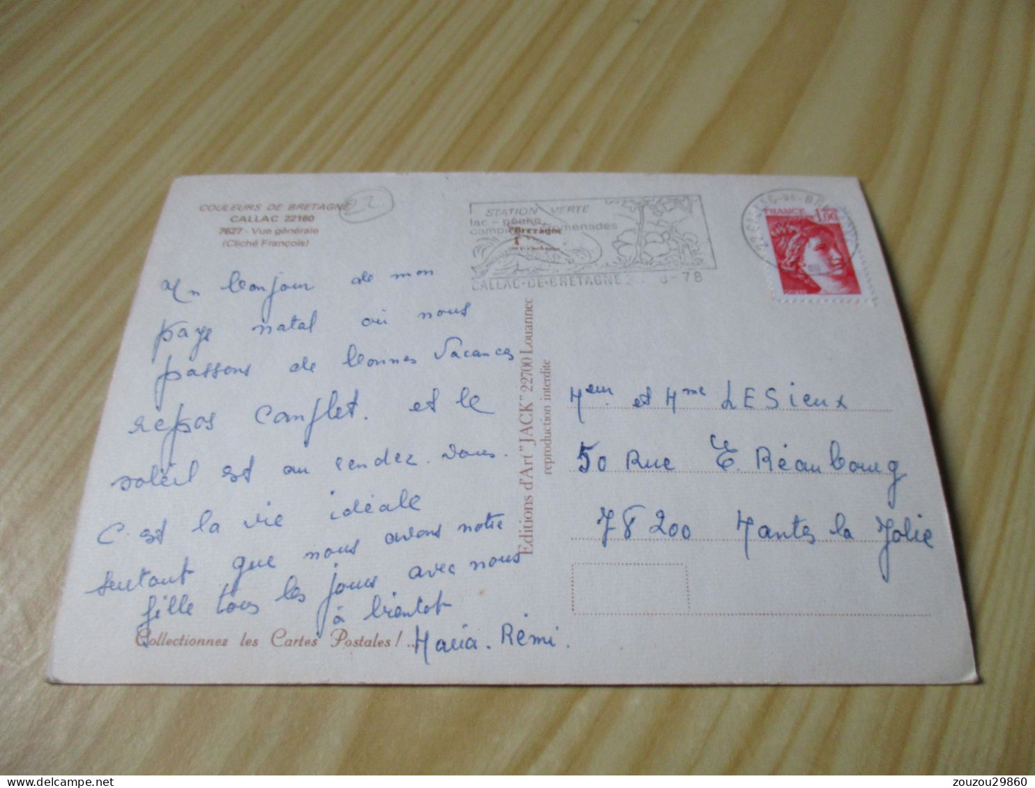 Callac (22).Vue Générale. - Callac
