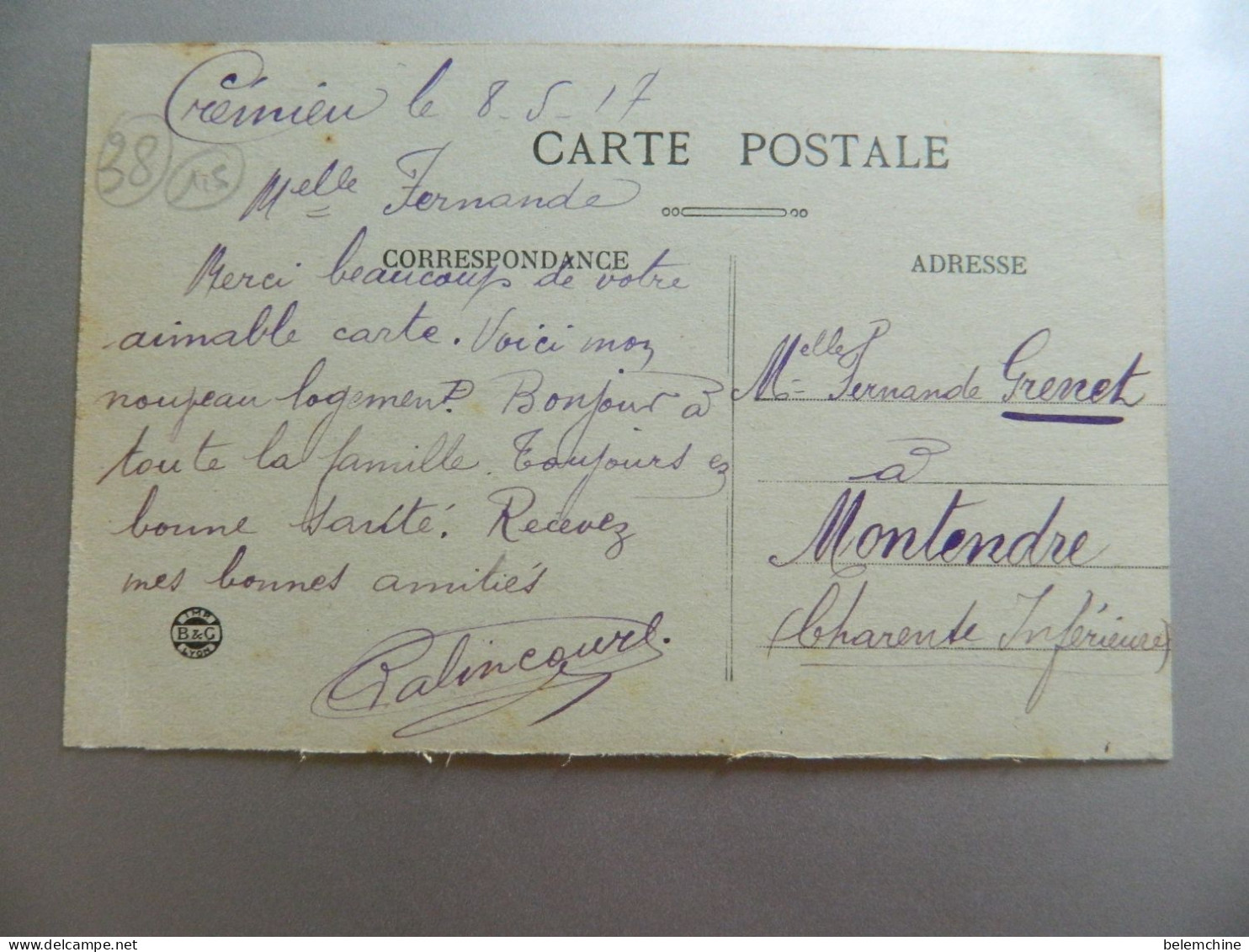 CREMIEU                   HOPITAL COMPLEMENTAIRE N° 53 - Crémieu
