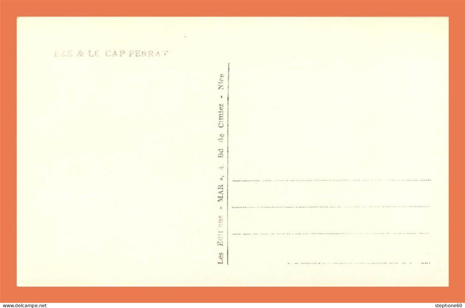A573 / 323 06 - EZE Et LE CAP FERRAT - Eze