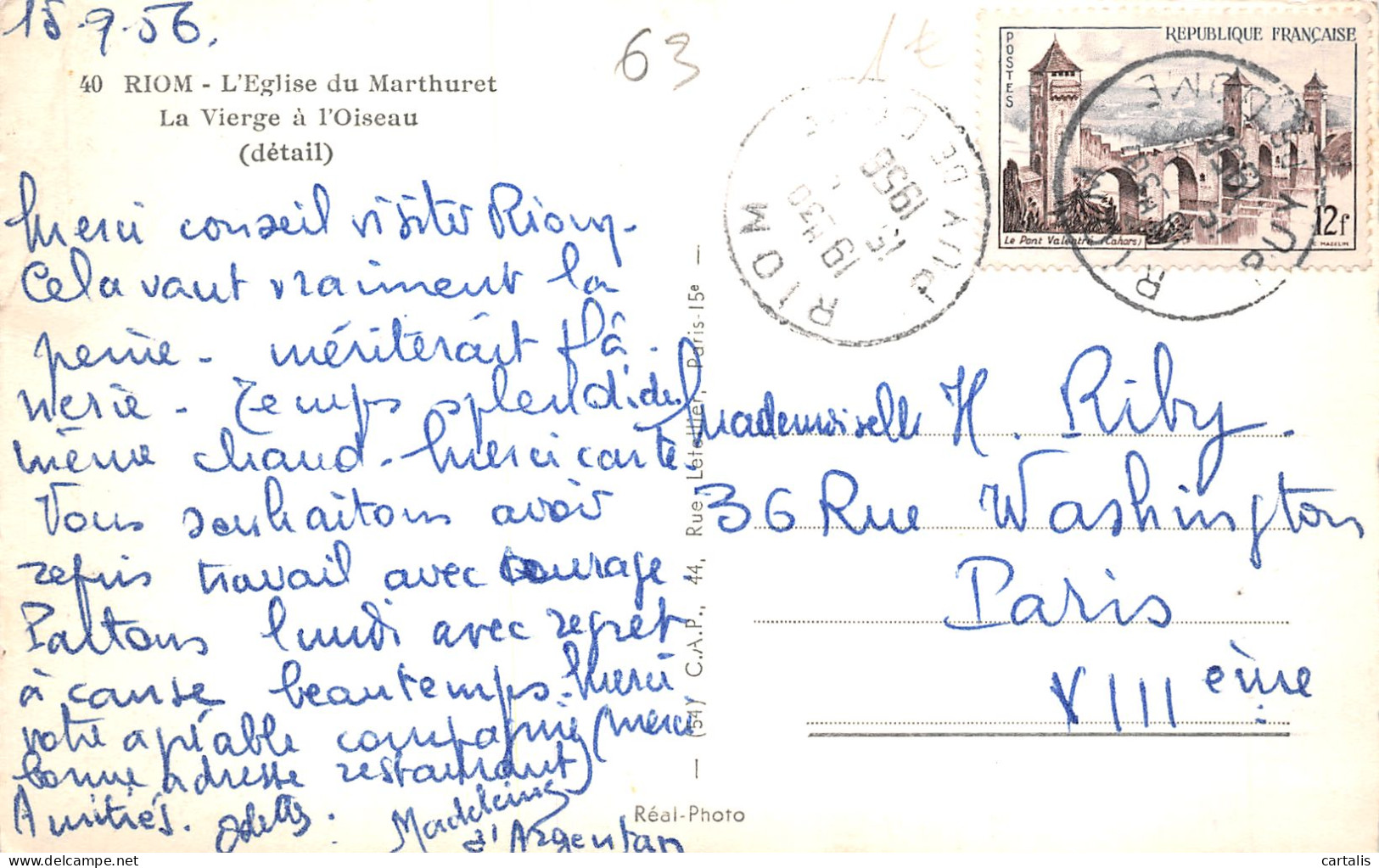 63-RIOM-N°4157-E/0375 - Riom