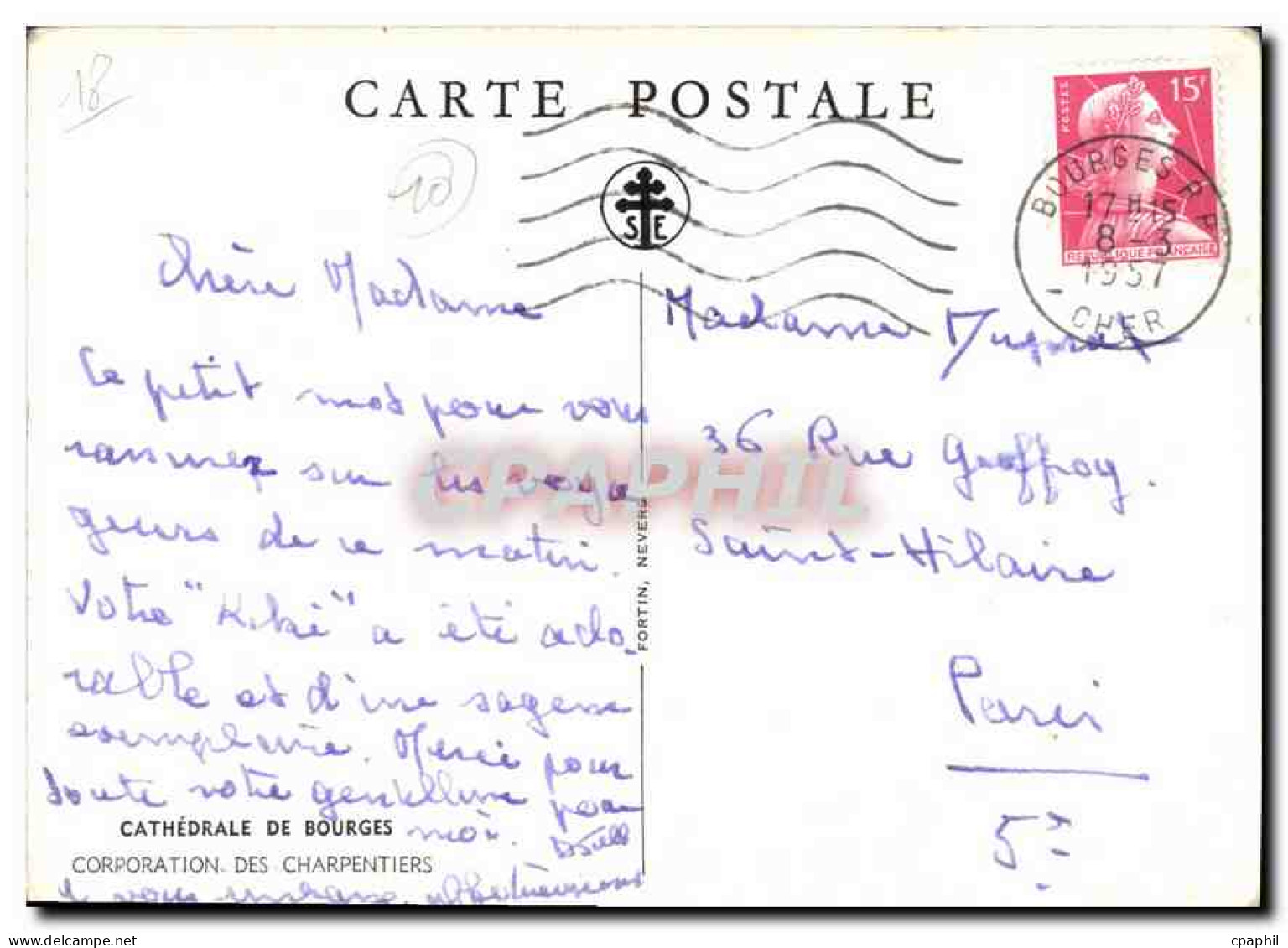 CPM Cathedrale De Bourges - Bourges