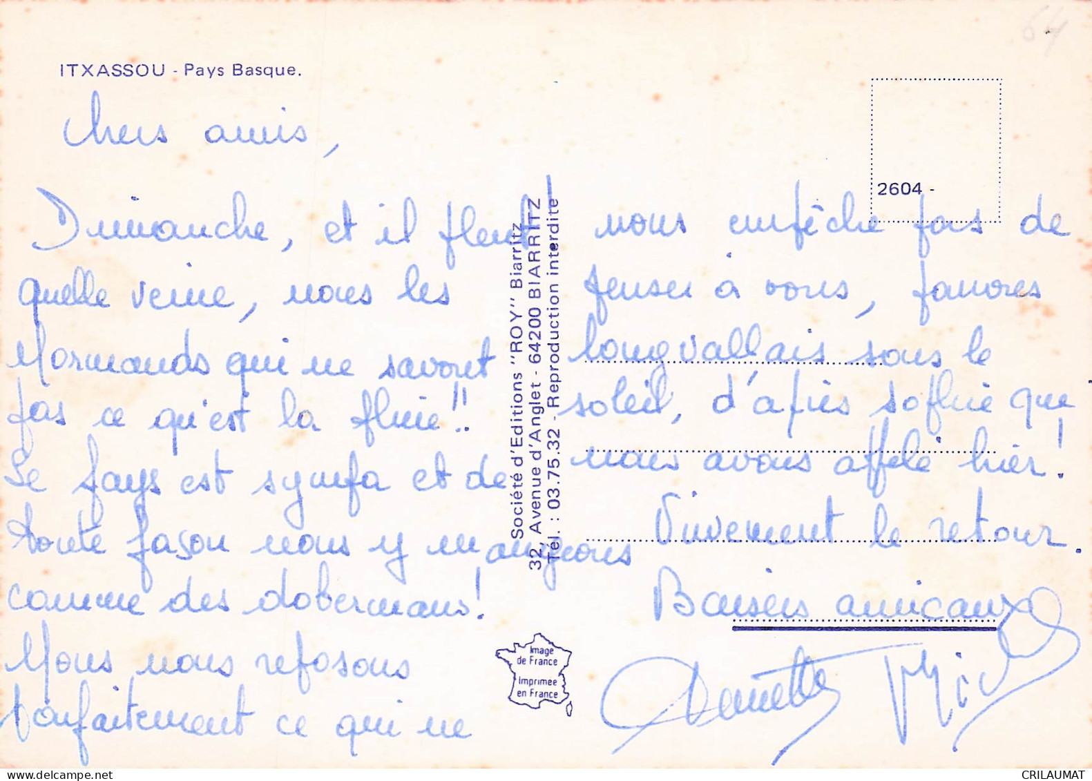 64 ITXASSOU PAYS BASQUE - Itxassou