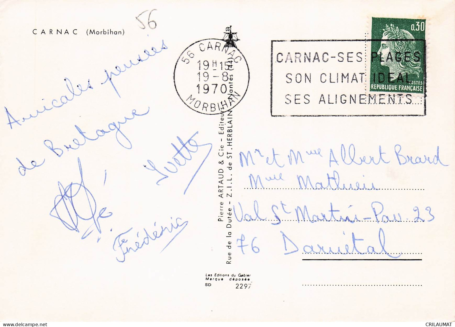 56 CARNAC SES ALIGNEMENTS - Carnac