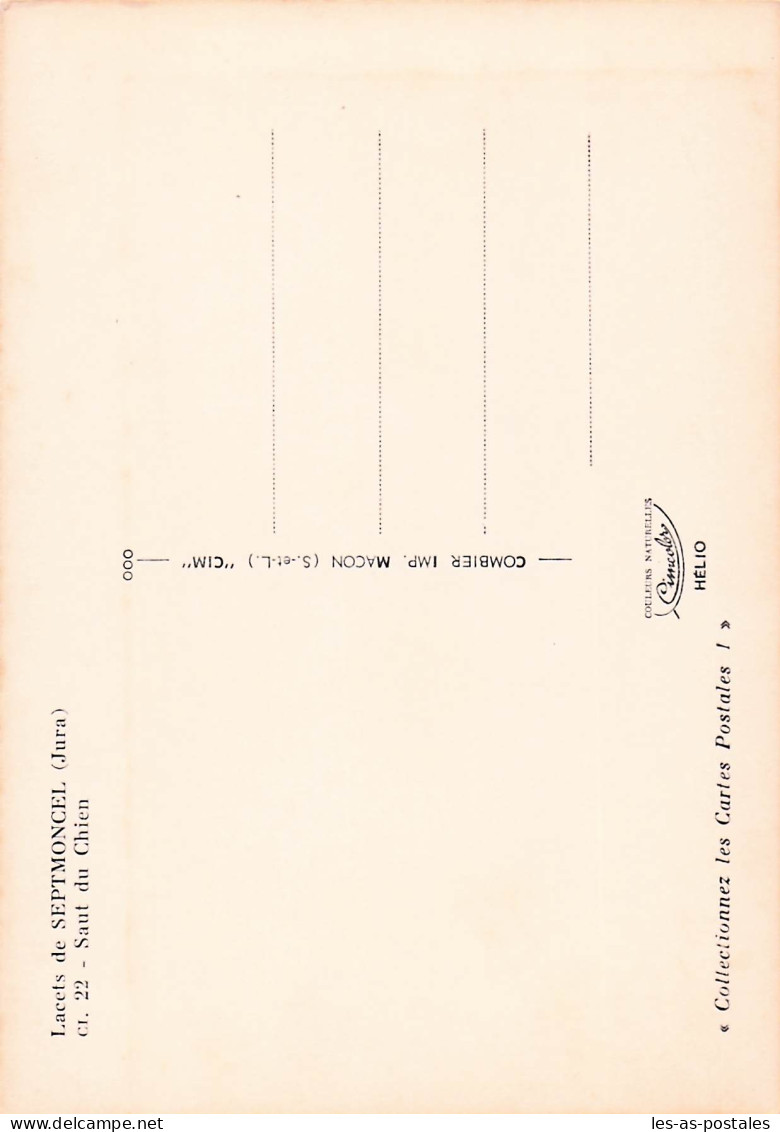 39 SEPTMONCEL SAUT DU CHIEN - Septmoncel