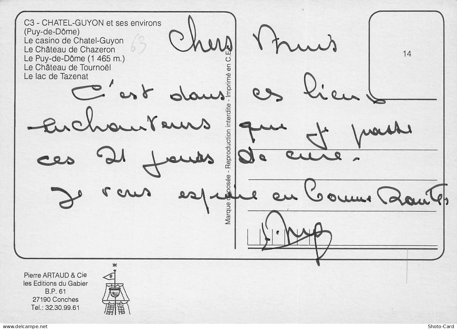 63 CHATEL GUYON CHATEL GUYON ET SES ENVIRONS - Châtel-Guyon