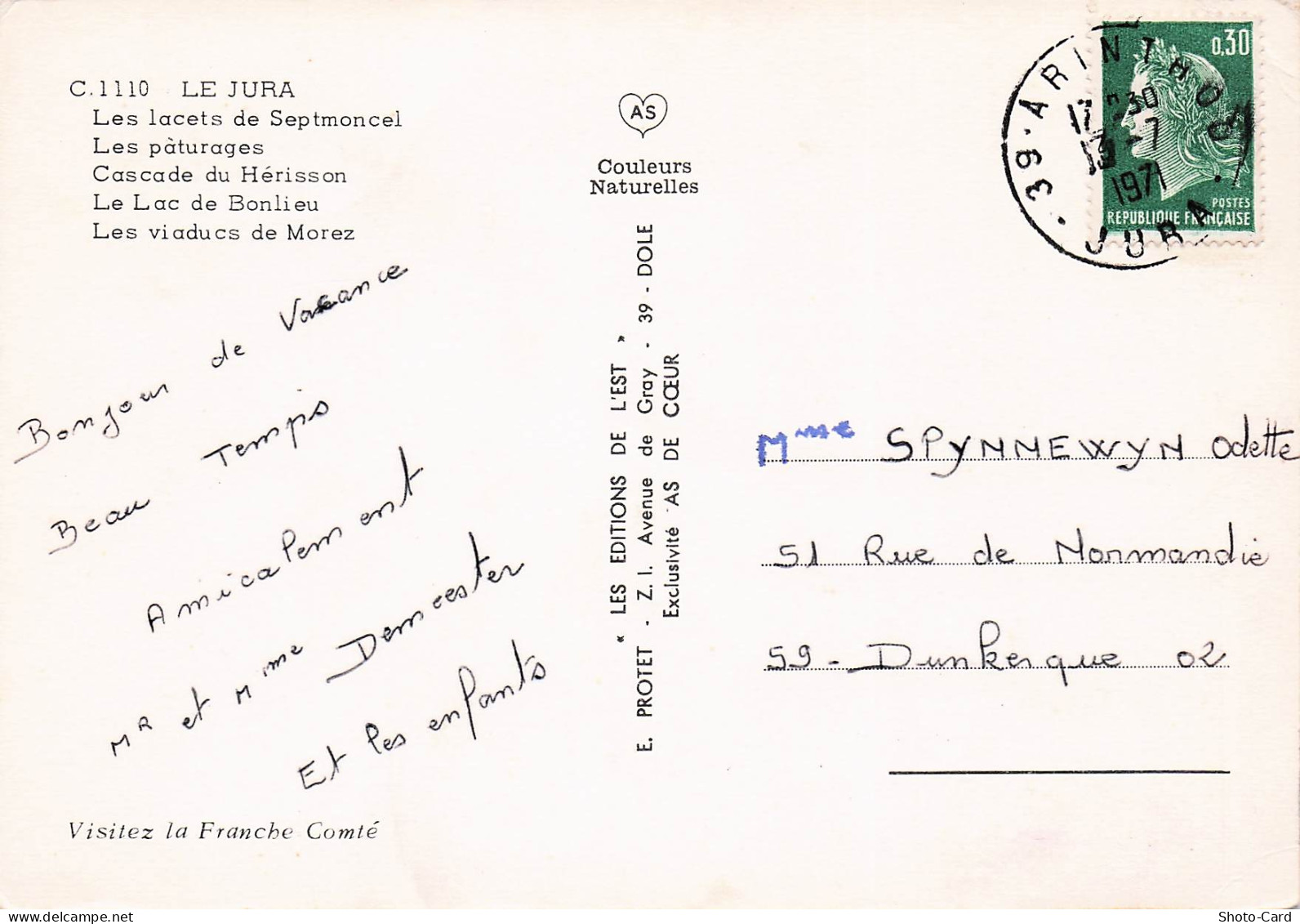 39 SEPTMONCEL LES LACETS DE SEPTMONCEL - Septmoncel