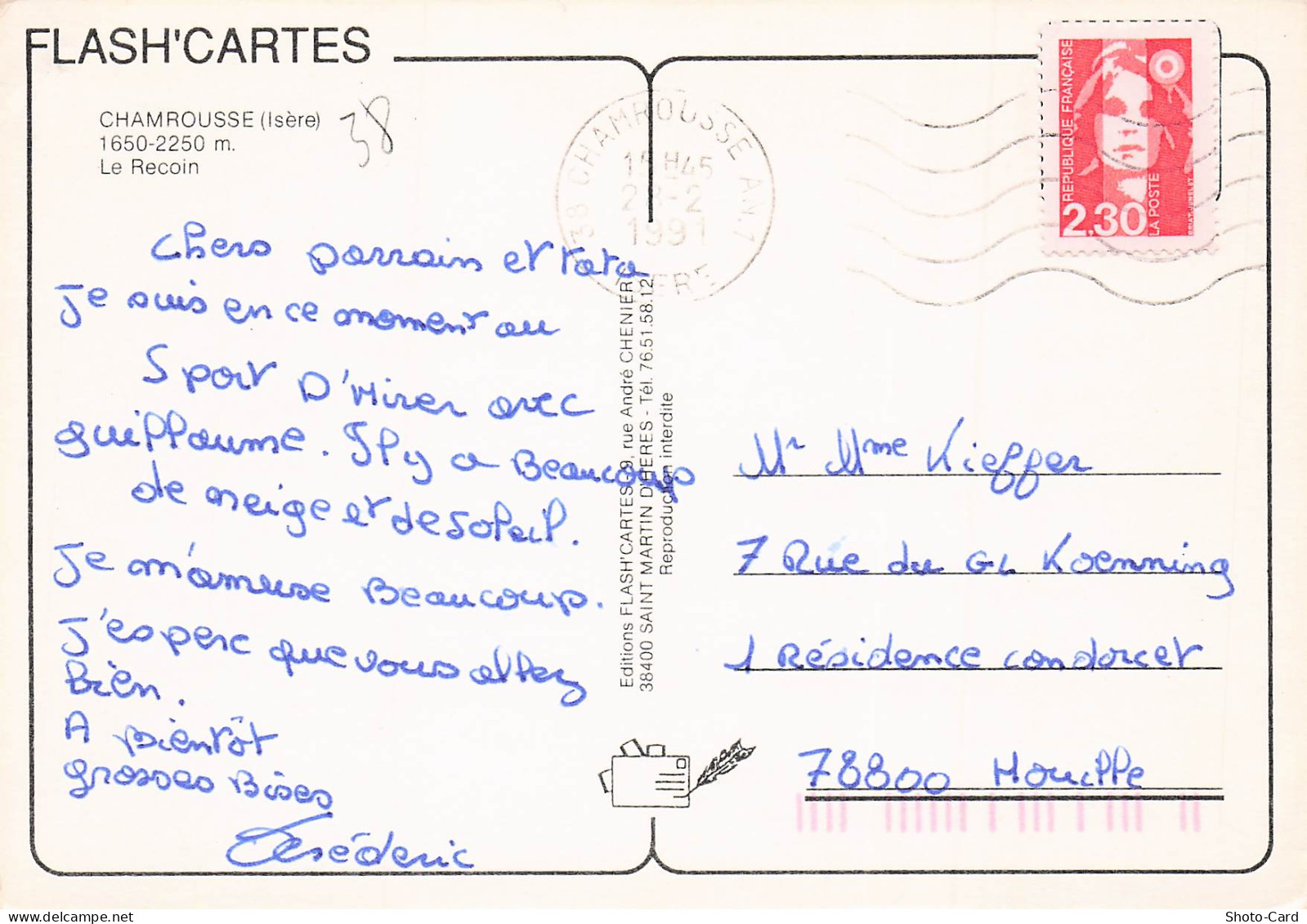 38 CHAMROUSSE LE RECOIN - Chamrousse