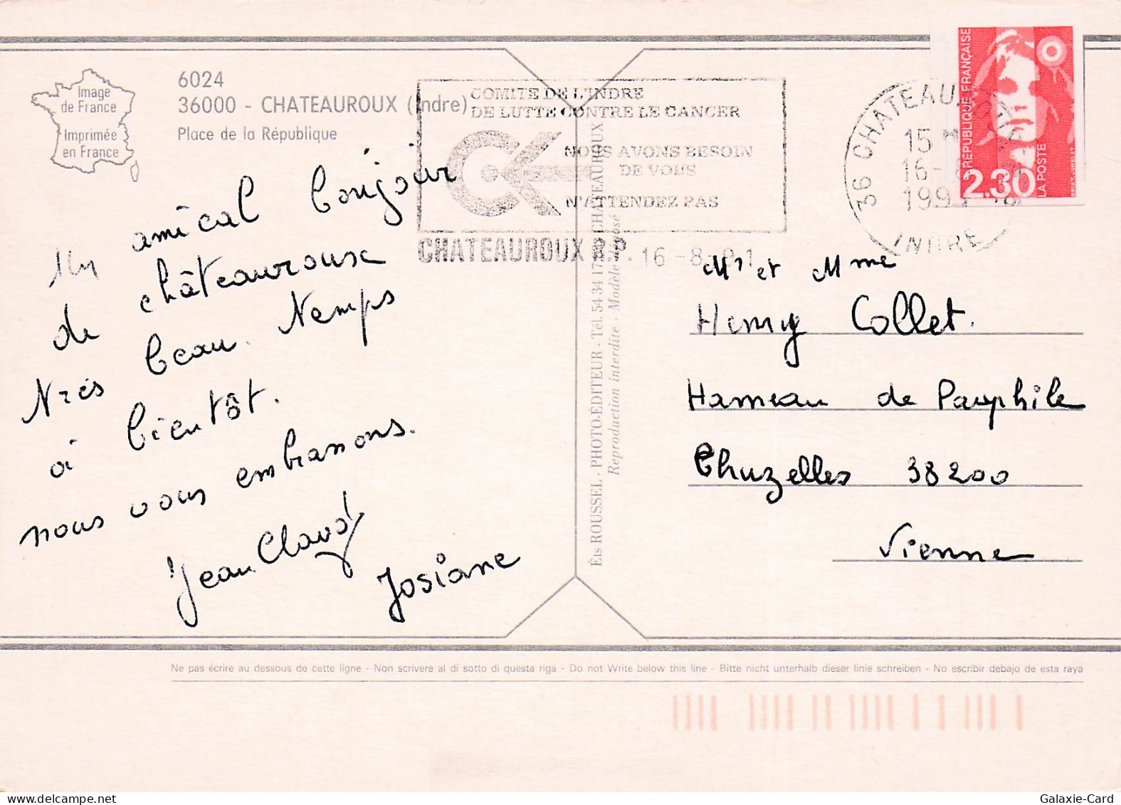 36 CHATEAUROUX CARTE POSTALE - Chateauroux