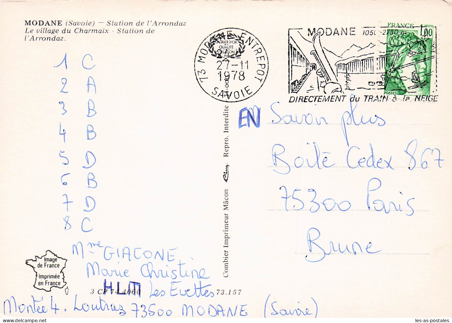 73 MODANE STATION DE L ARRONDAZ - Modane
