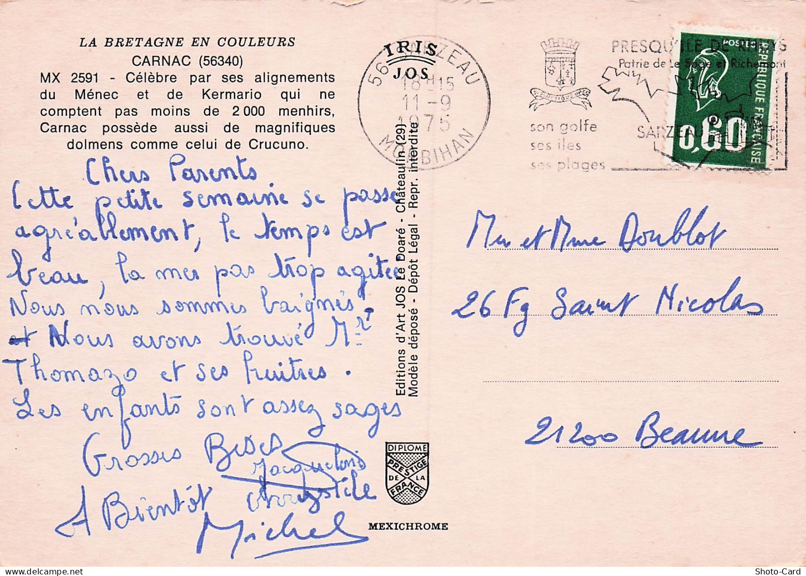 56 CARNAC ALIGNEMENTS DE CARNAC - Carnac