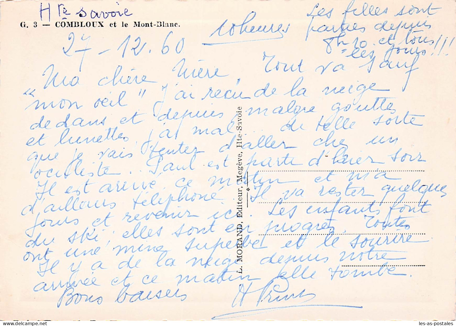 74 COMBLOUX MONT BLANC - Combloux