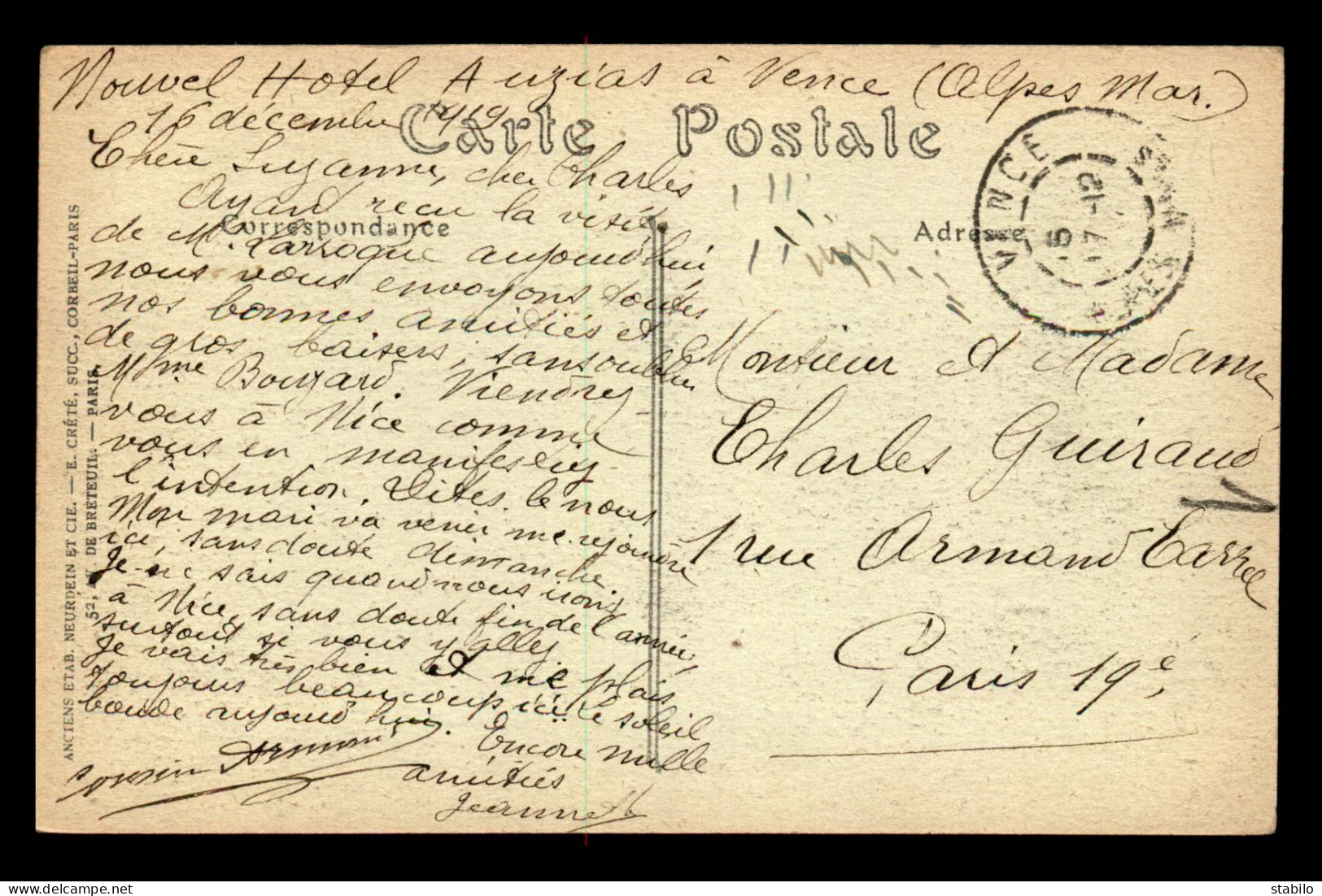 06 - VENCE - QUARTIER DE LA DRECHE - Vence