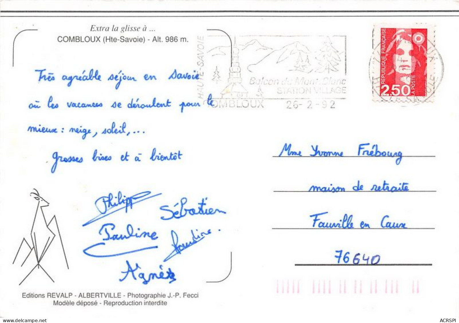 COMBLOUX 19(scan Recto-verso) MA1907 - Combloux