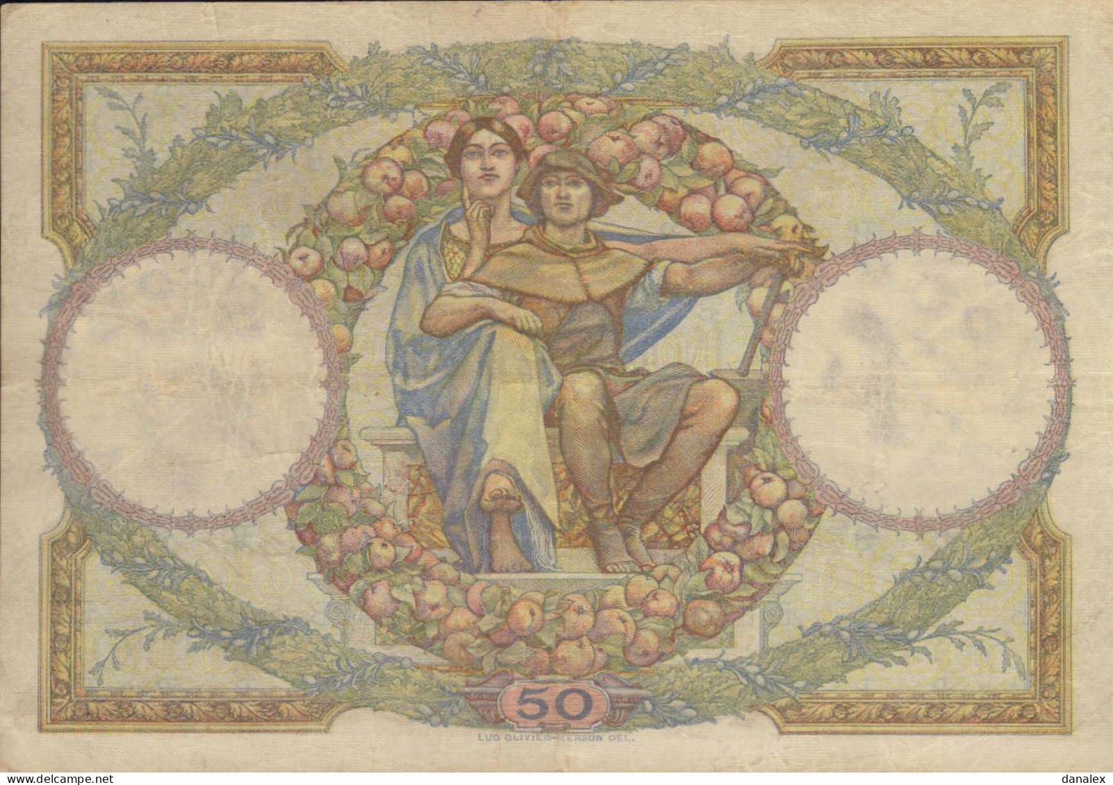FRANCE 50 FRANCS  LUC OLIVIER MERCON - 50 F 1927-1934 ''Luc Olivier Merson''