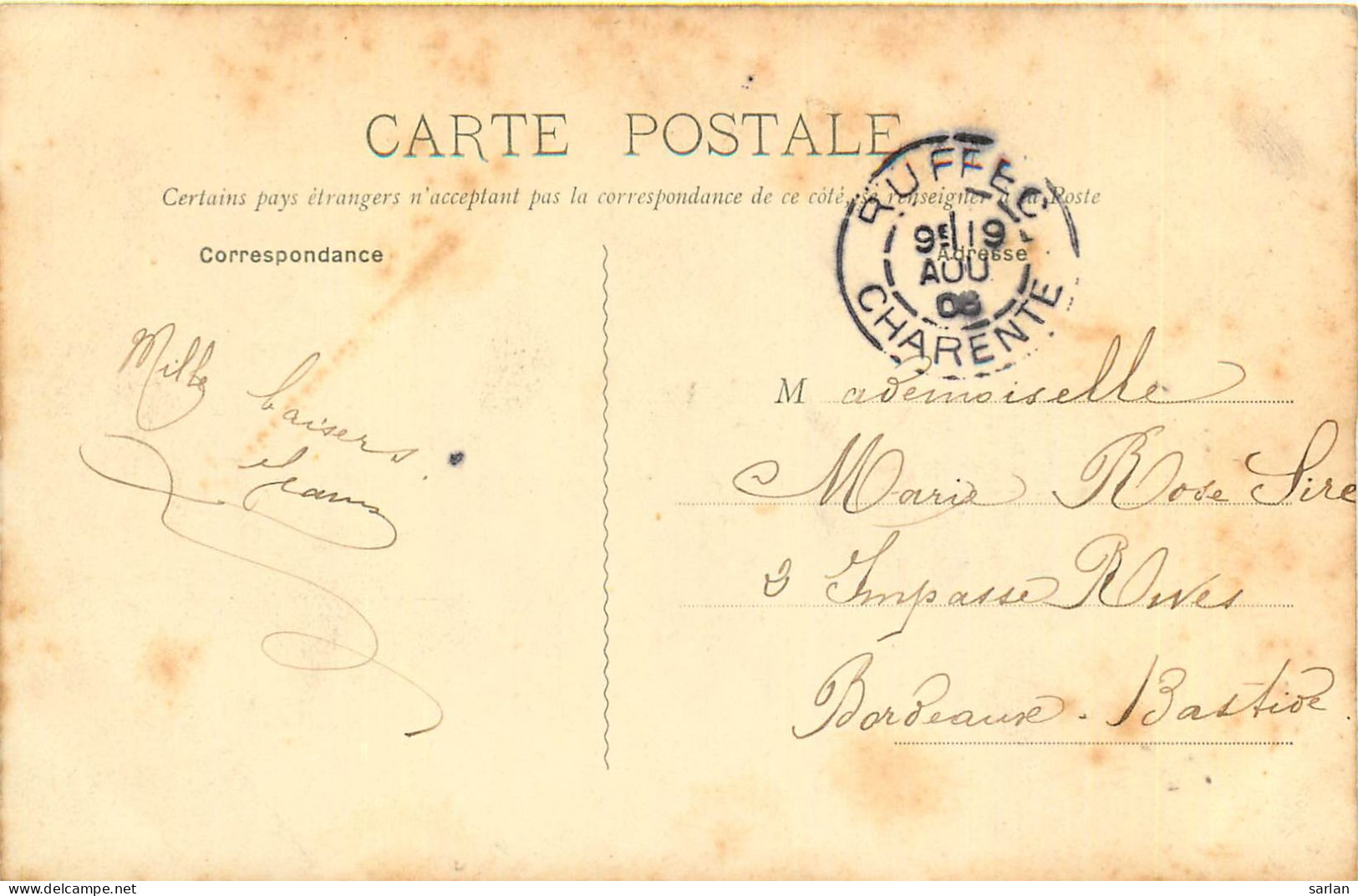 16 , RUFFEC , Souvenir , * 570 24 - Ruffec