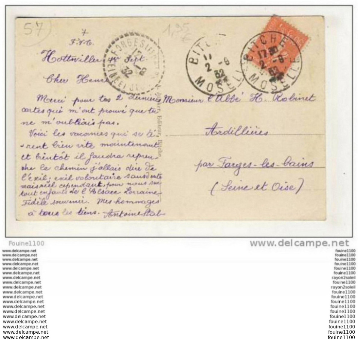 Carte De Bitche  Vue Générale - Bitche