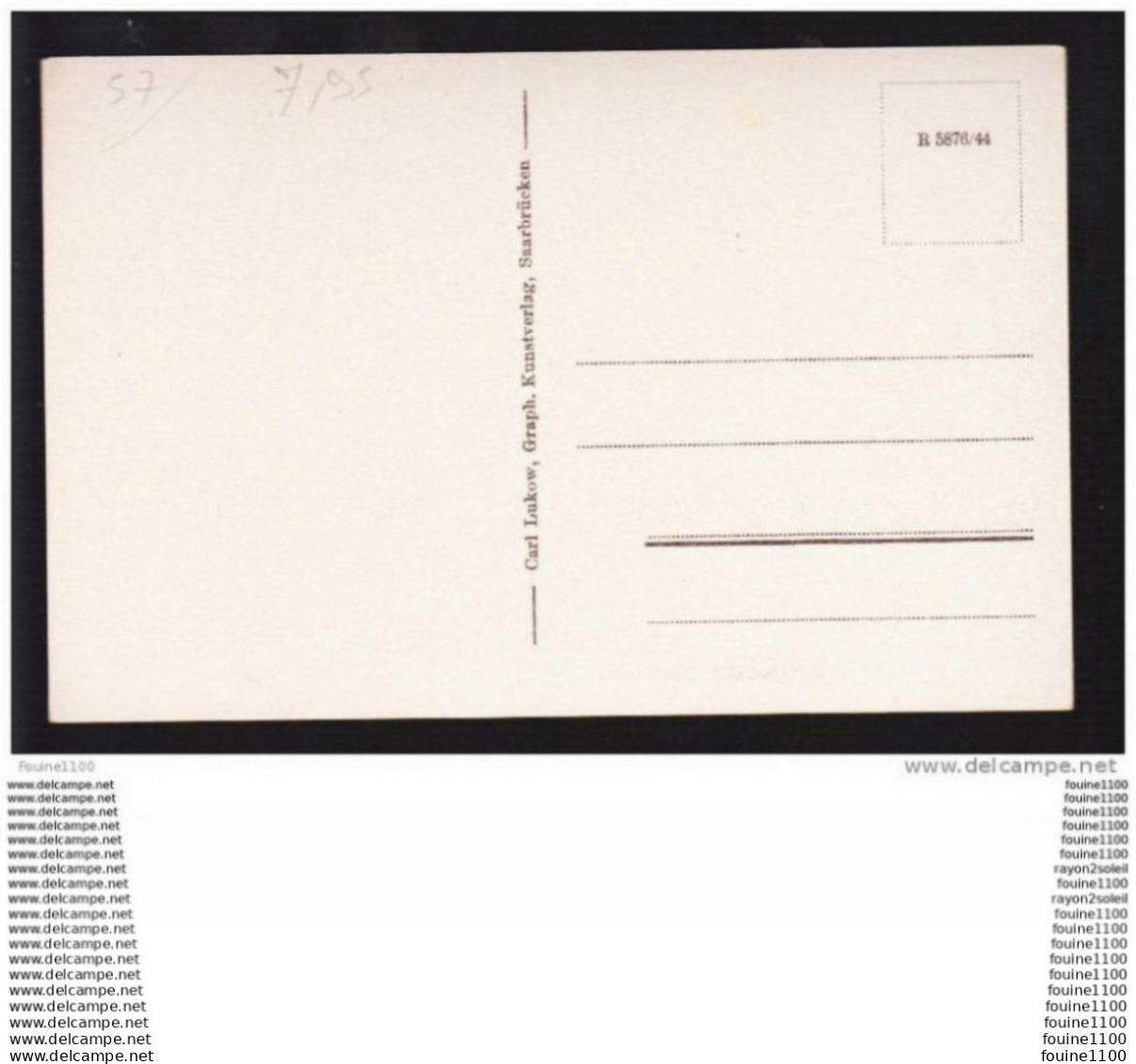 Carte De Forbach  ( Recto Verso ) - Forbach