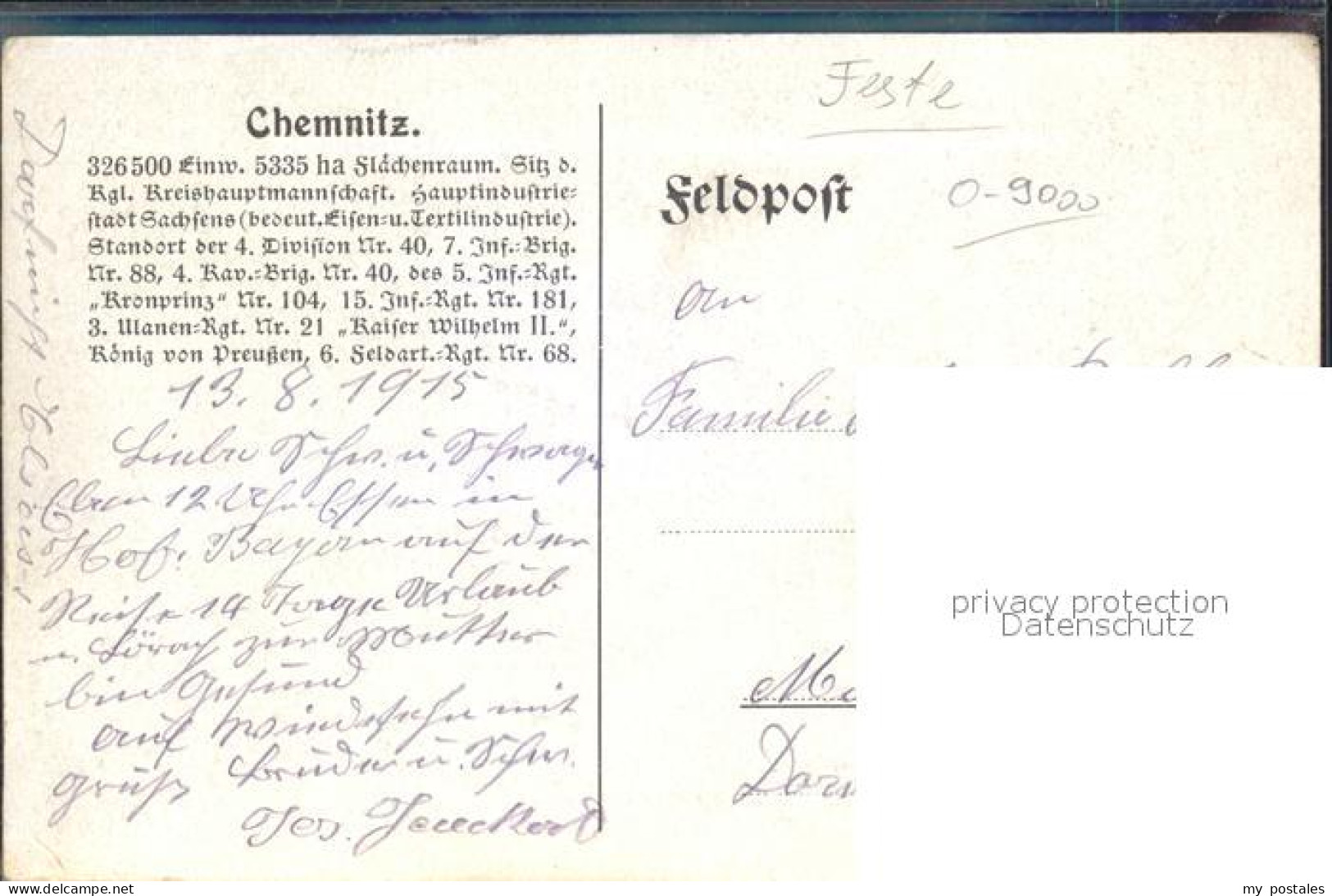 CHEMNITZ Sachsen Rathaus - Chemnitz