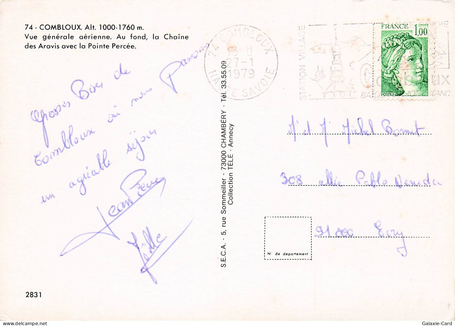 74 COMBLOUX CHAINE DES ARAVIS - Combloux