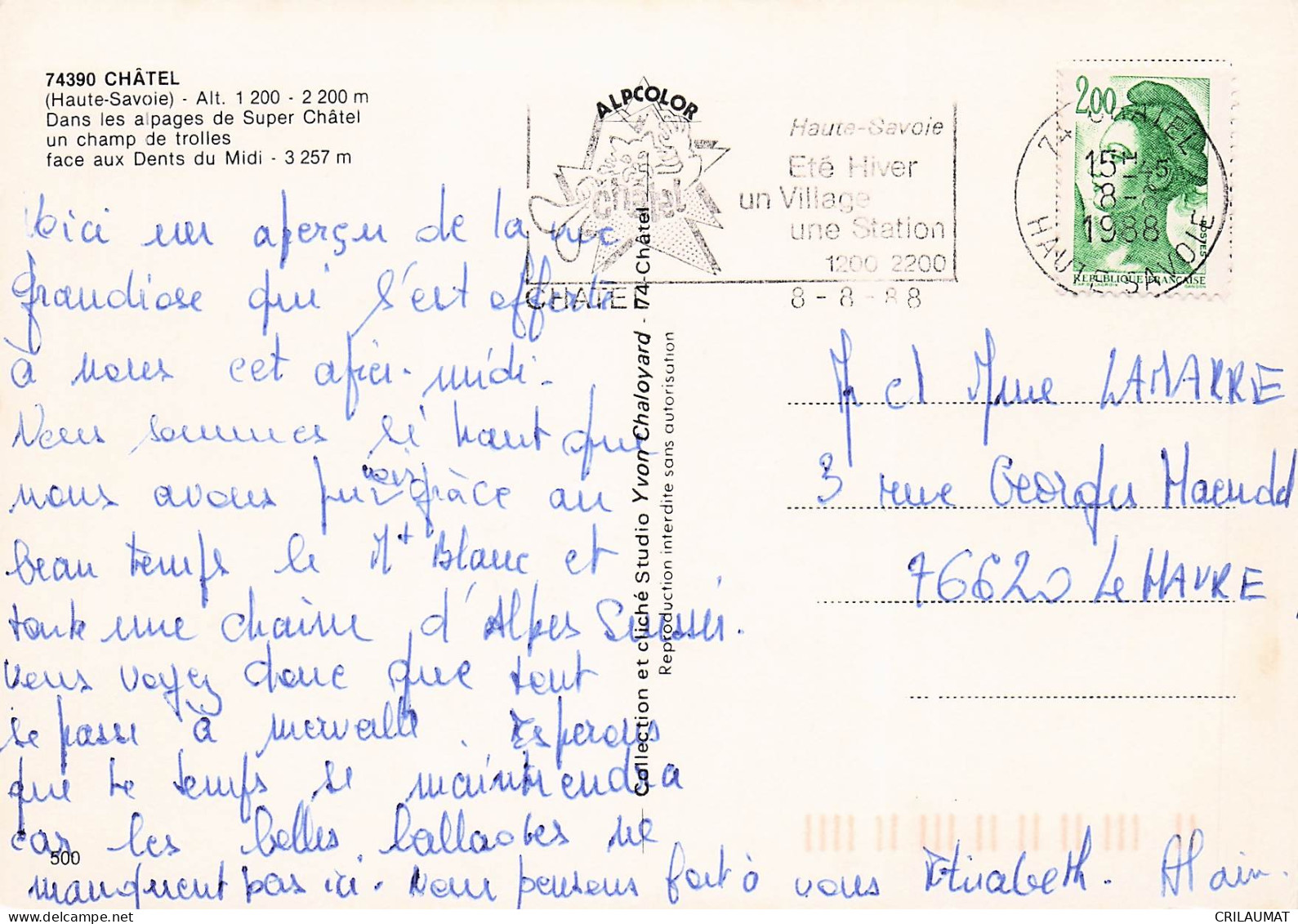 74 CHATEL SUPER CHATEL - Châtel