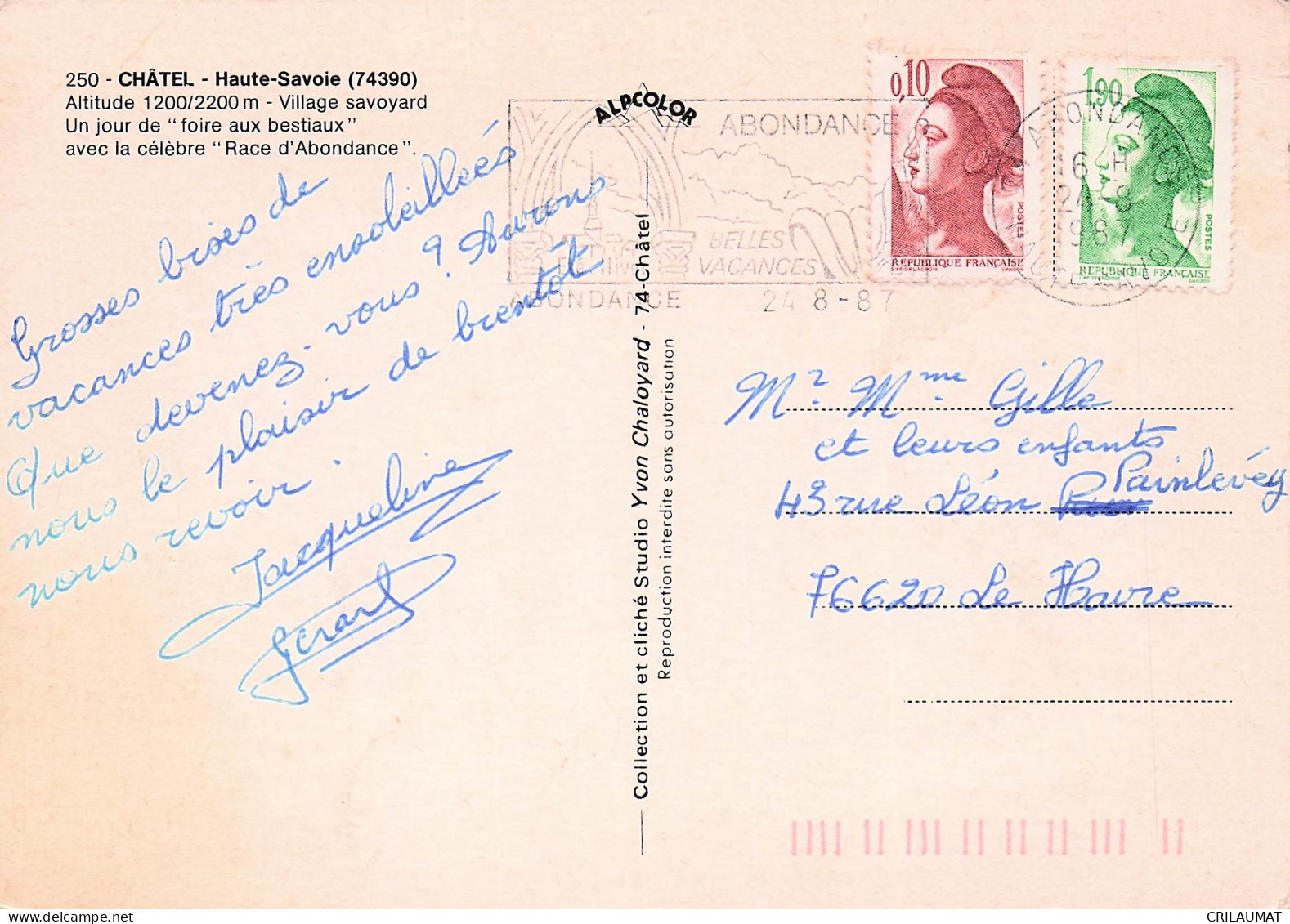 74 CHATEL VILLAGE SAVOYARD - Châtel