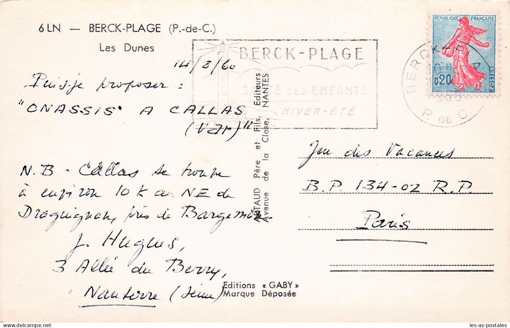 62 BERCK LES DUNES - Berck
