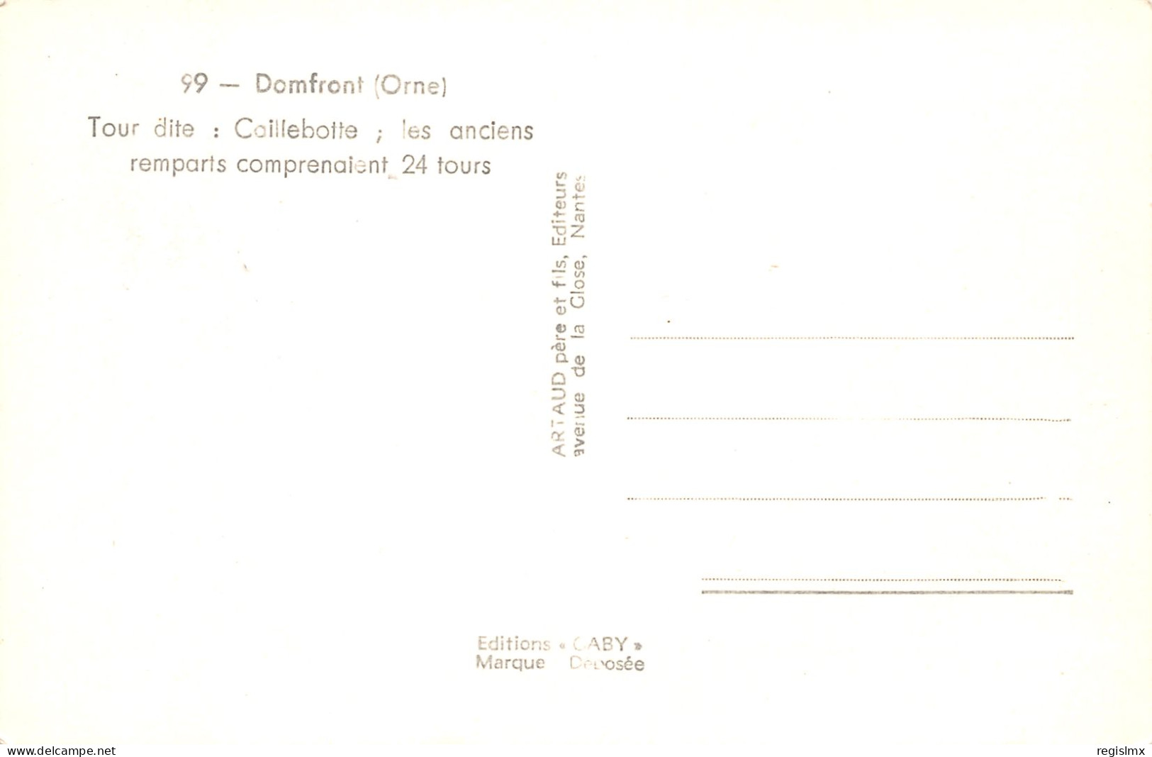 61-DOMFRONT-N°3409-E/0341 - Domfront