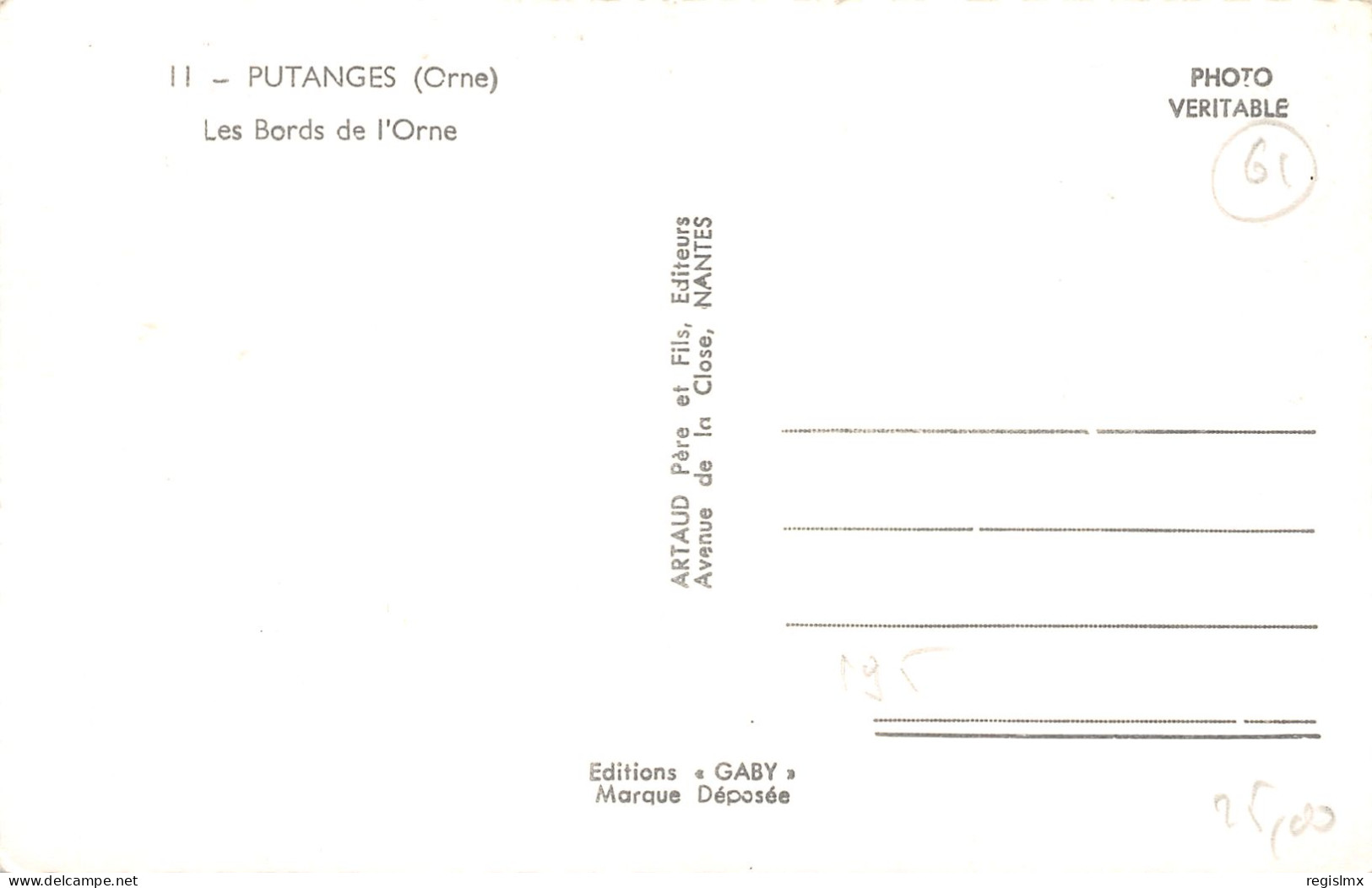 61-PUTANGES-N°3409-E/0287 - Putanges