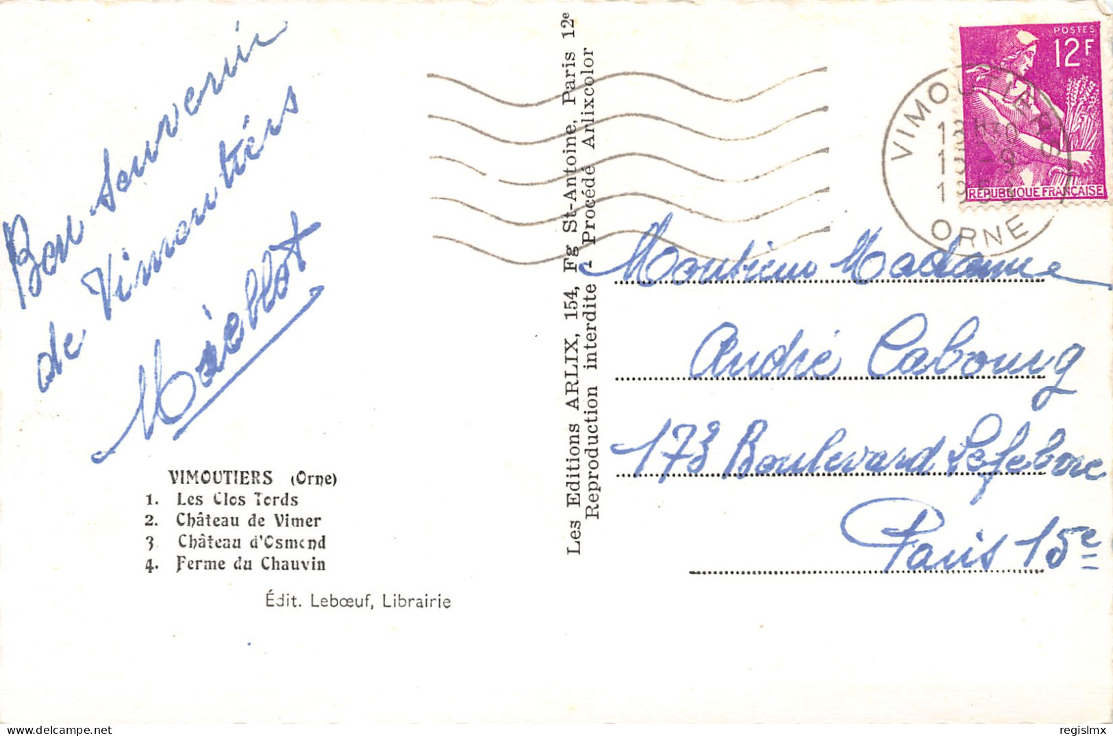 61-VIMOUTIERS-N°3409-E/0017 - Vimoutiers