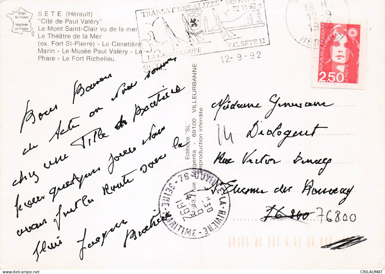 34 SETE CIMETIERE MARIN - Sete (Cette)