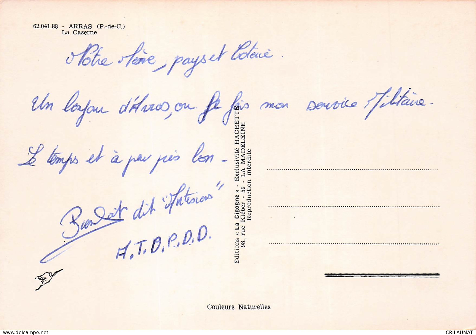 62 ARRAS LA CASERNE - Arras