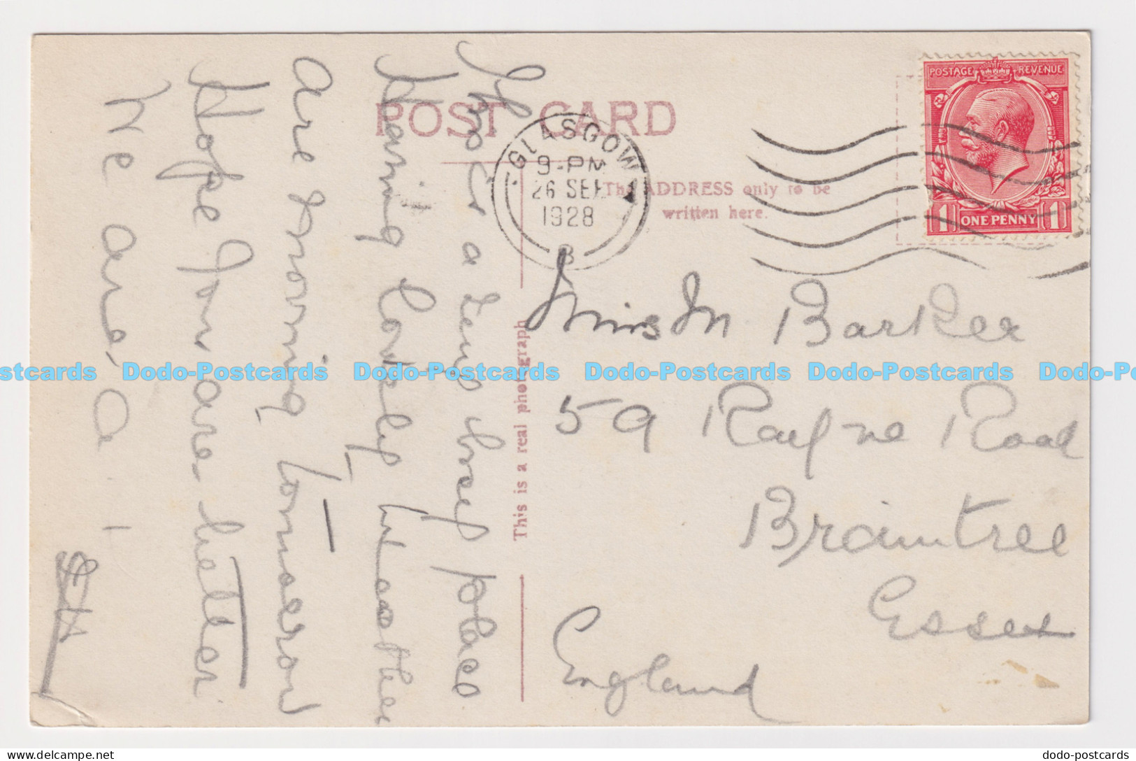 C010338 Glasgow. RP. 1928. Multi View - Welt