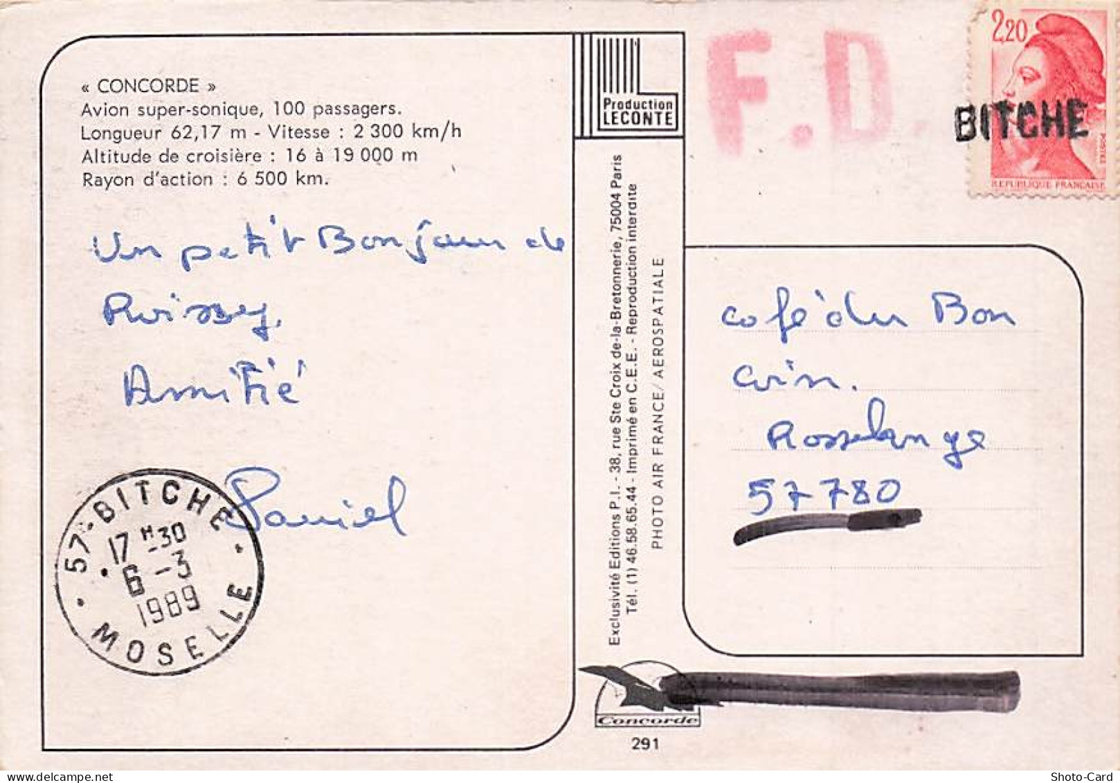 57 BITCHE CARTE POSTALE DE BITCHE - Bitche