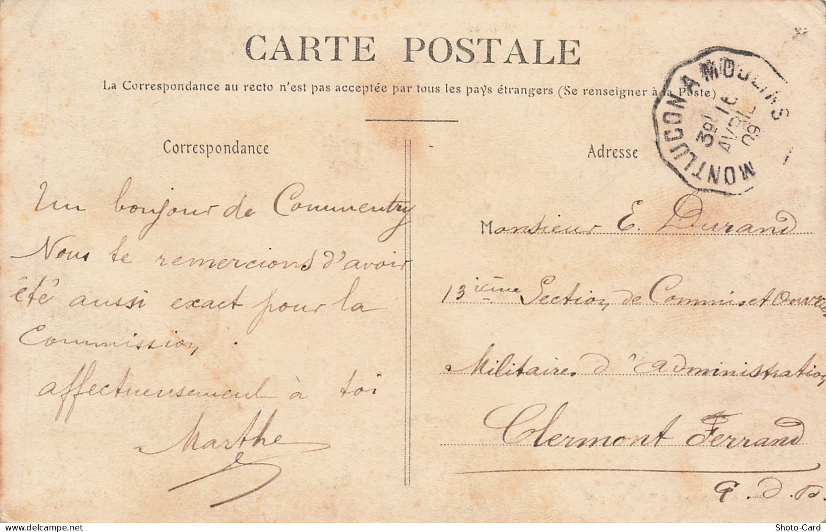 03 COMMENTRY LE CHÂTEAU DE MONTASSIEGE - Commentry