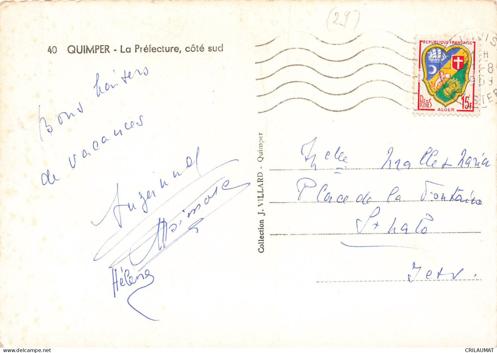 29  QUIMPER LA PREFECTURE - Quimper