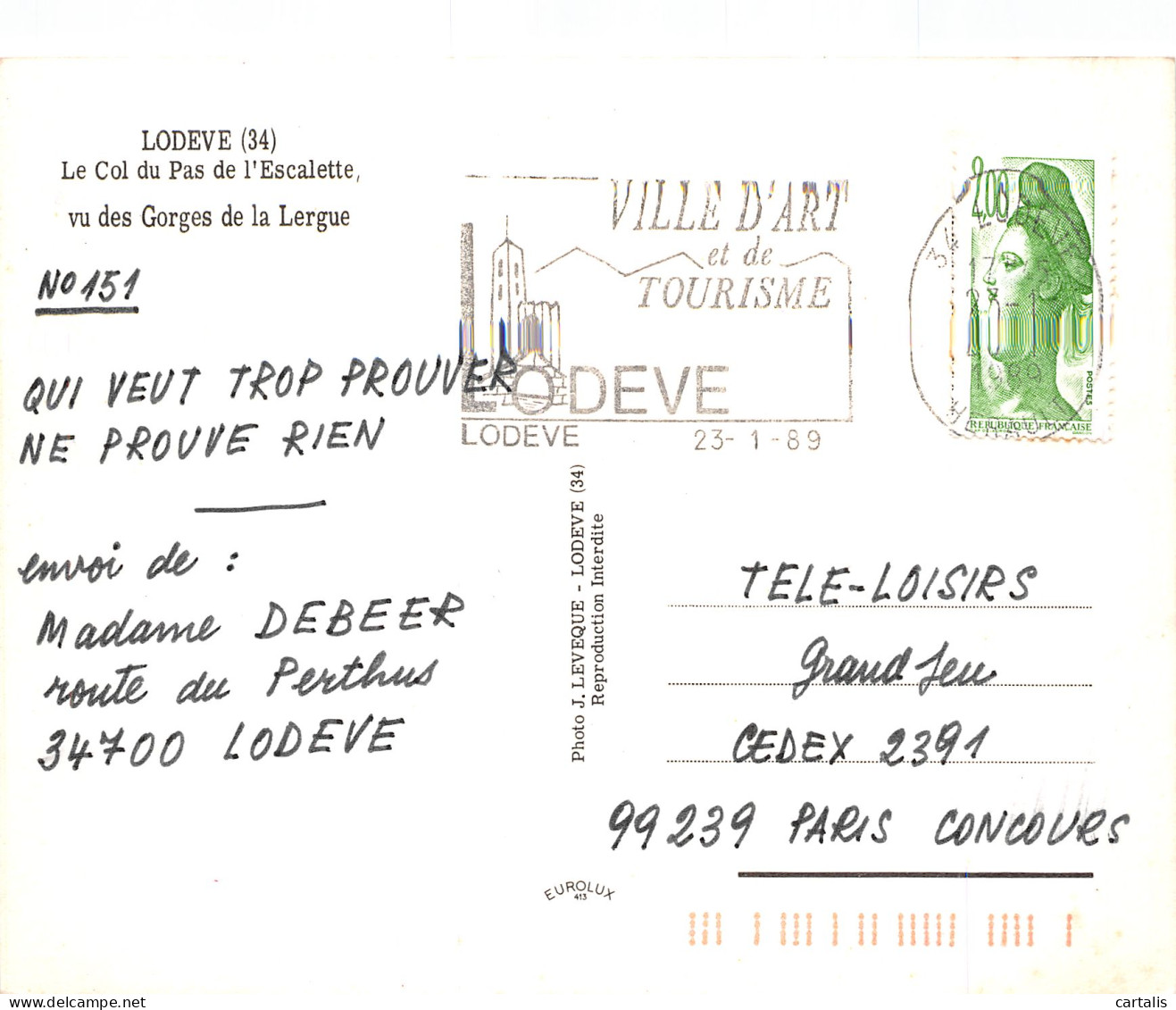 34-LODEVE-N°C4101-D/0379 - Lodeve