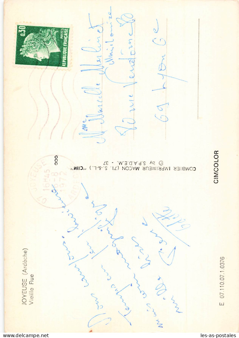 7 JOYEUSE VIEILLE RUE - Joyeuse