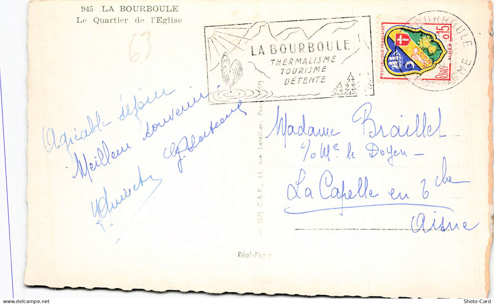 63 LA BOURBOULE THERMALISME - La Bourboule
