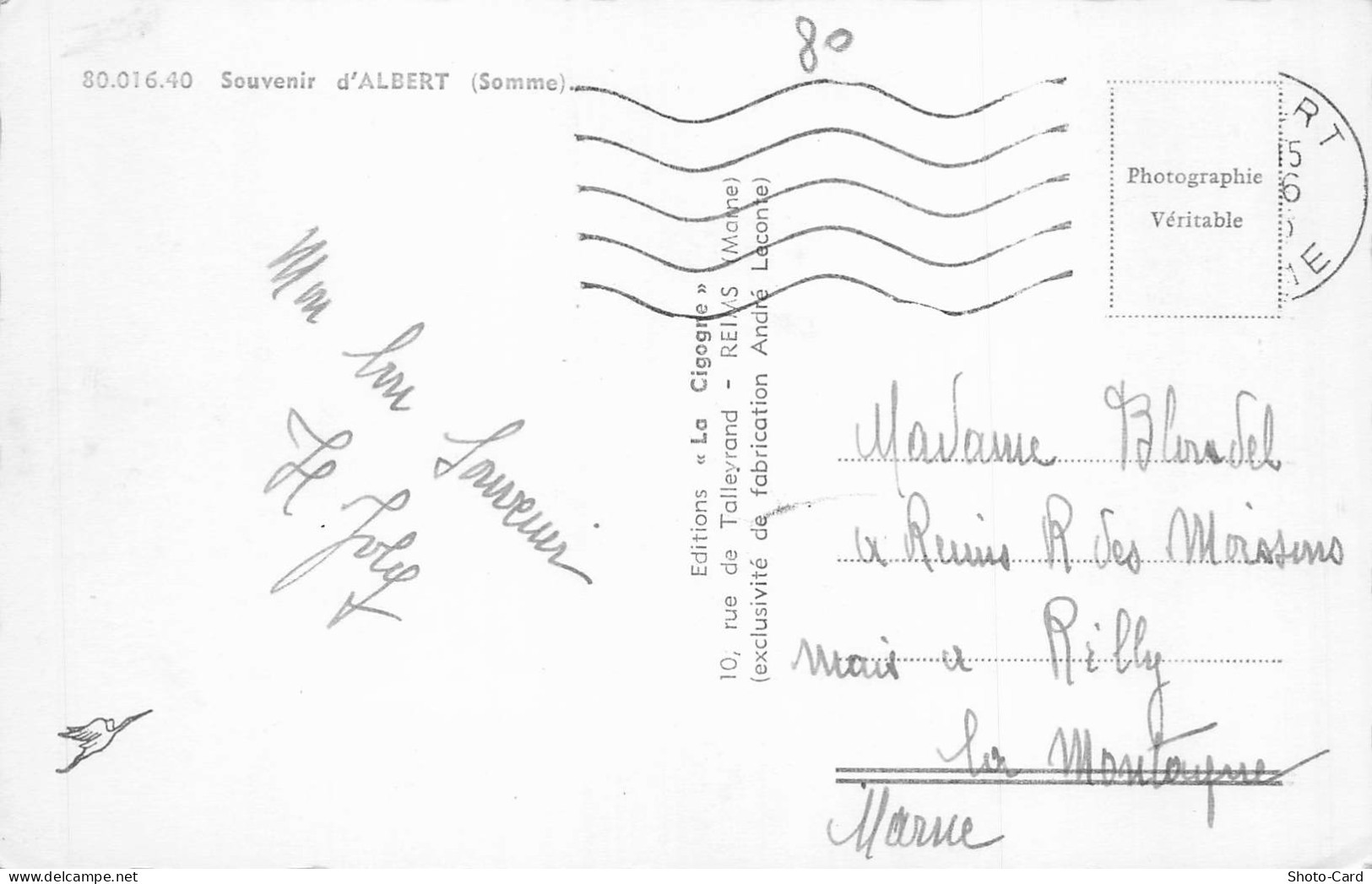 80 ALBERT SOUVENIR D ALBERT - Albert