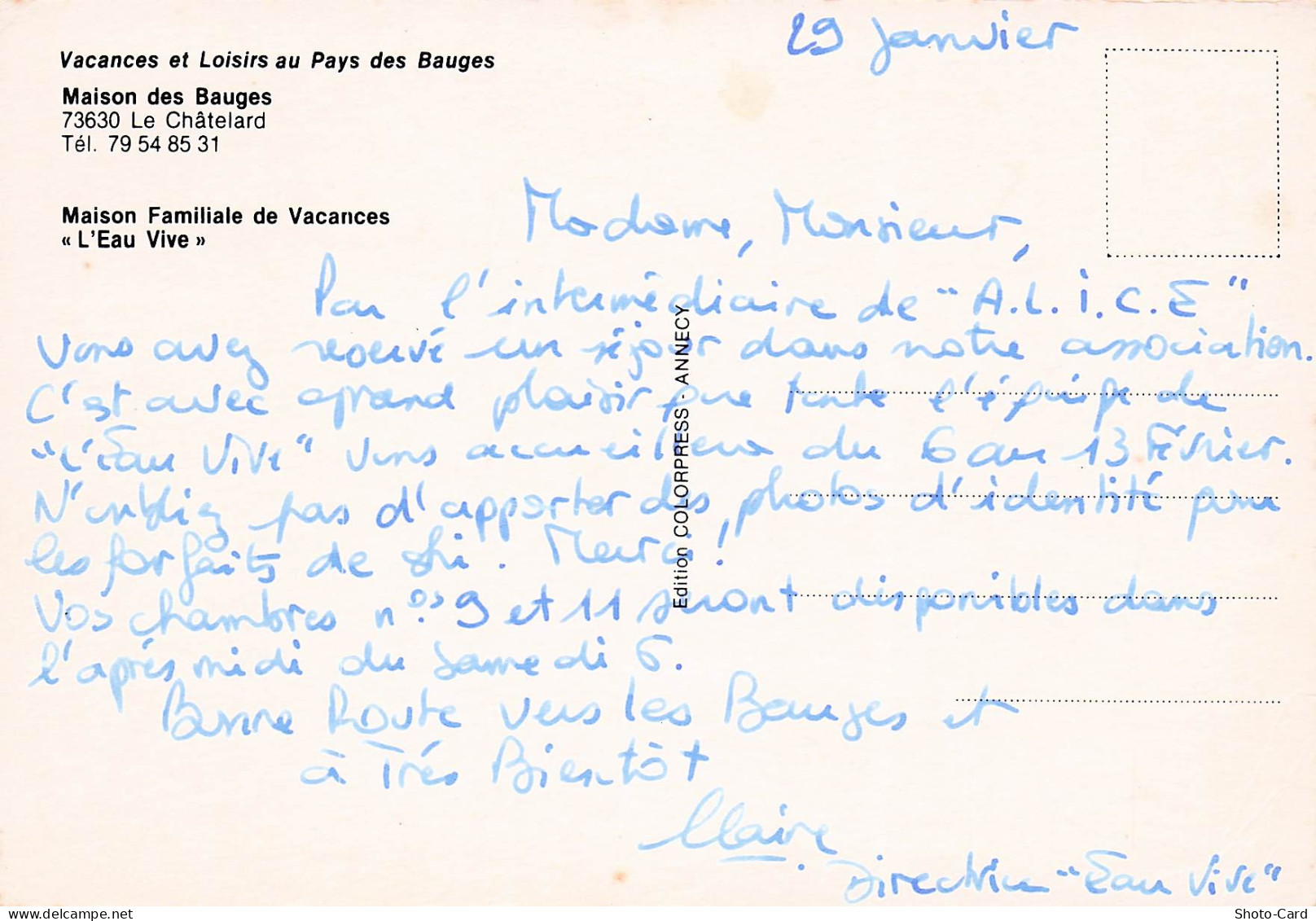 73 LE CHATELARD MAISON DES BAUGES - Le Chatelard