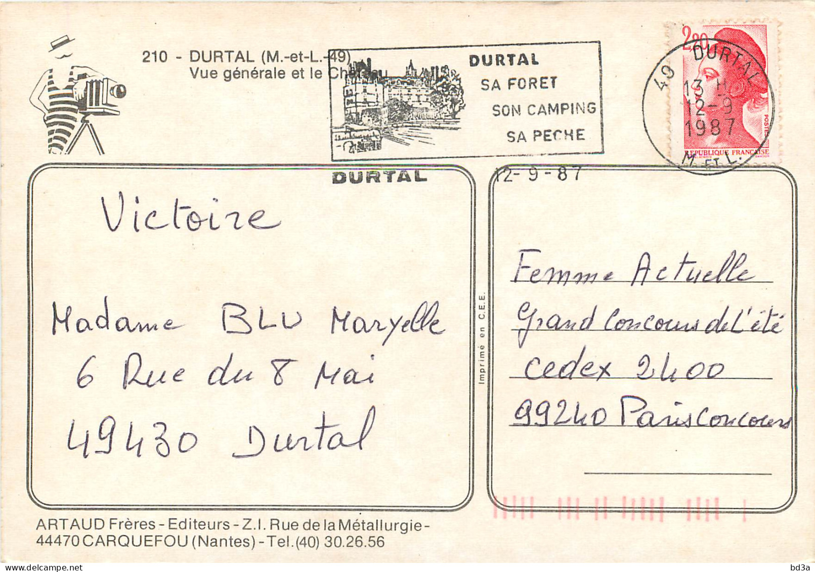 49 DURTAL BLASON - Durtal