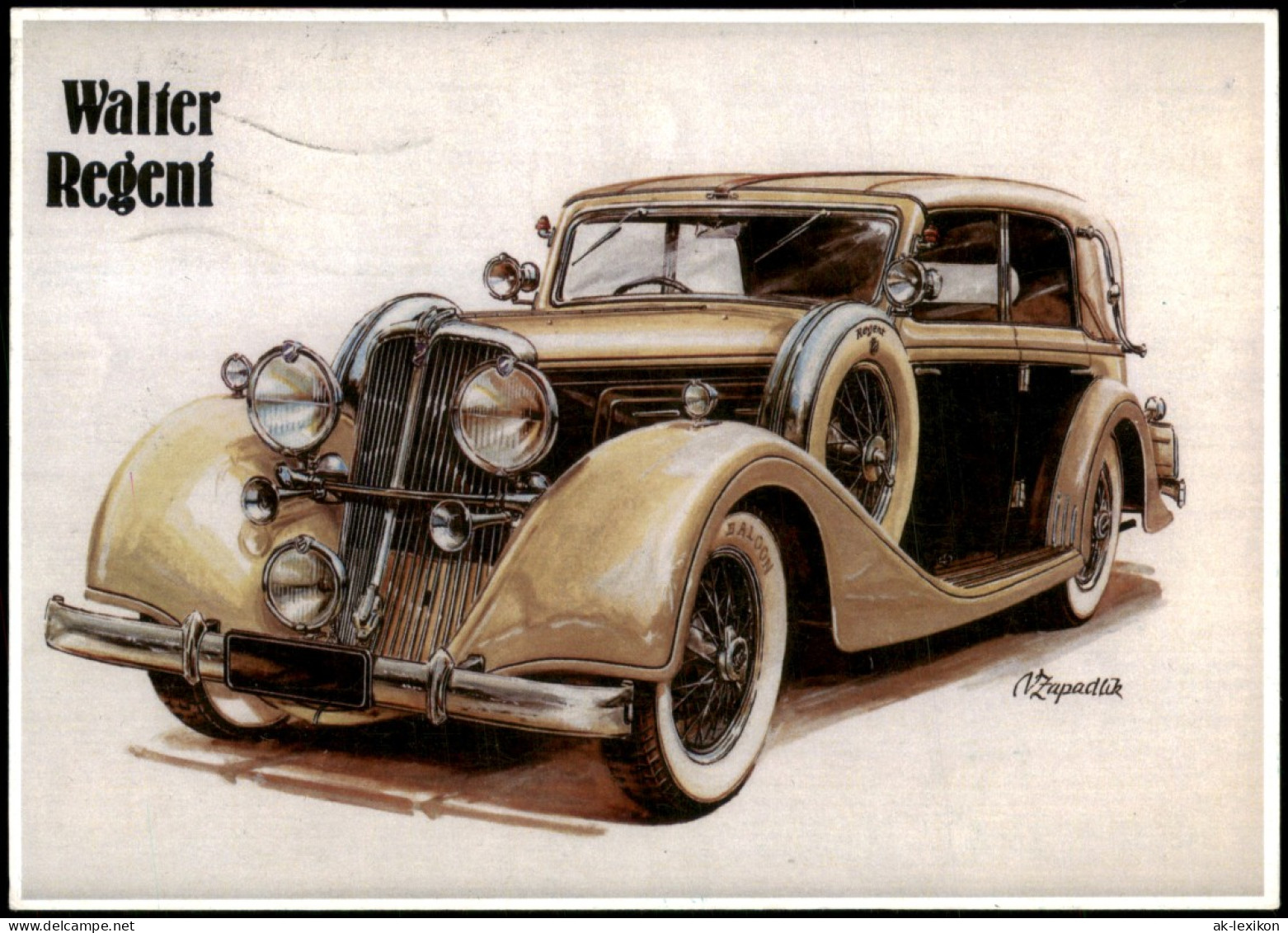 Ansichtskarte  Verkehr/KFZ: Auto Walter Regent (Oldtimer) 2012 - PKW